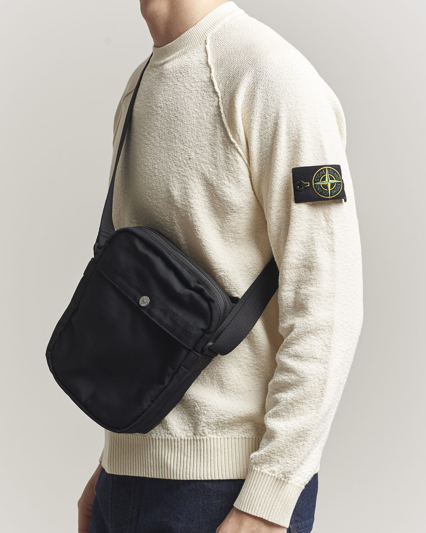 Homme | Sacs | Stone Island | Nylon Panama Cross Body Pouch Navy