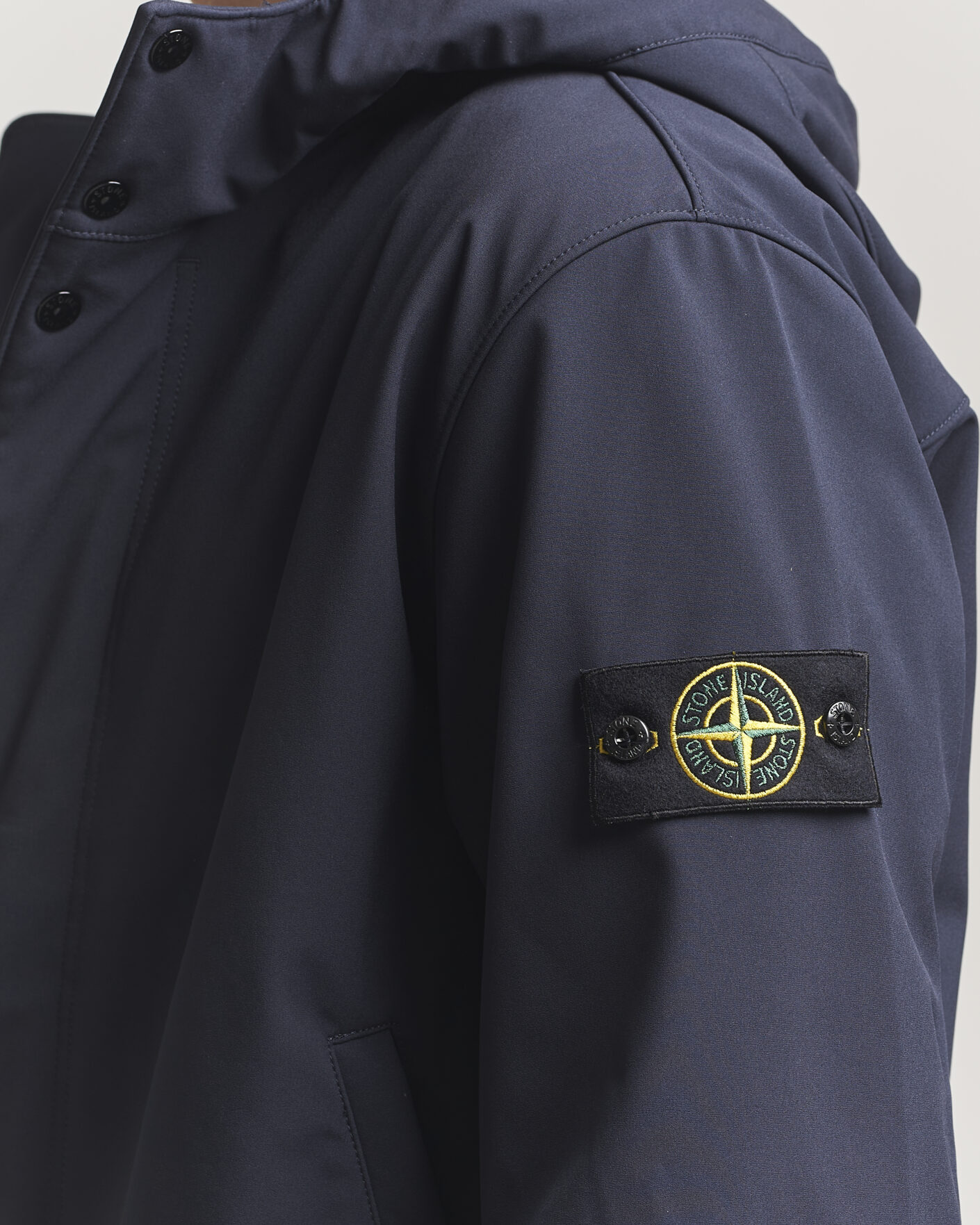 Homme | Manteaux Et Vestes | Stone Island | Soft Shell Hooded Jacket Navy