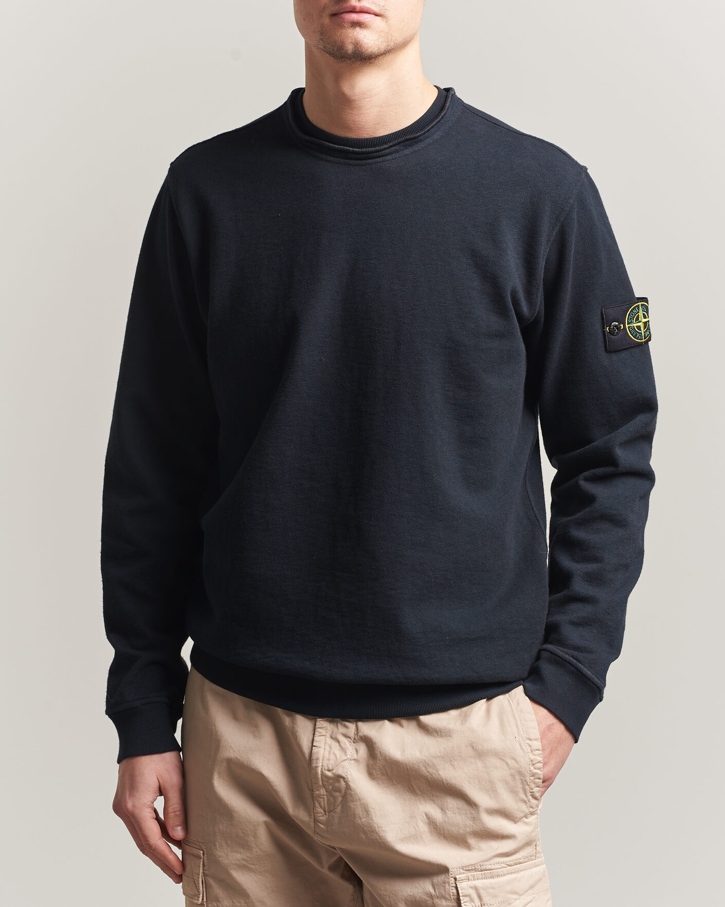 Homme | Pulls Et Tricots | Stone Island | Old Dyed Cotton Sweatshirt Navy