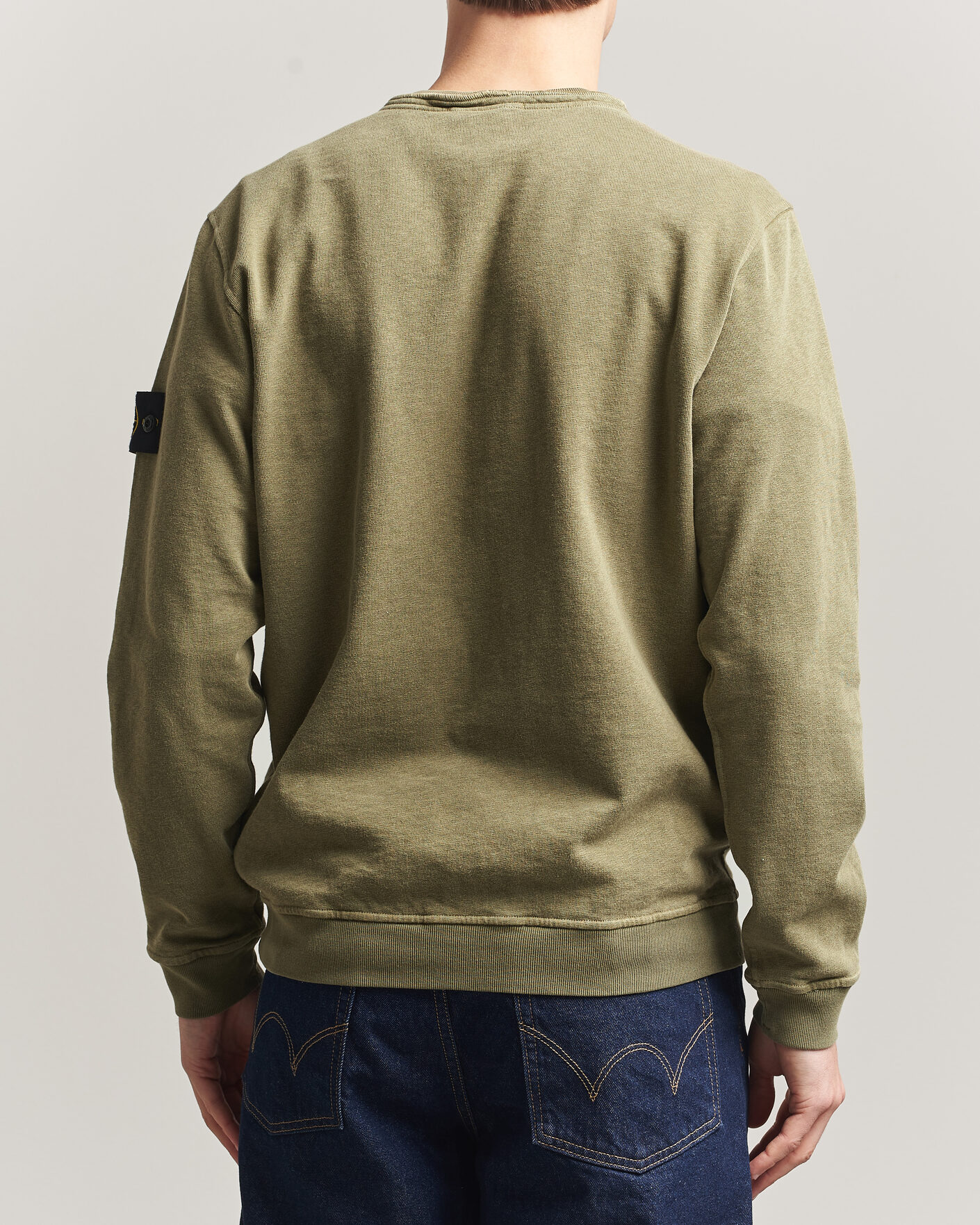 Homme | Pulls Et Tricots | Stone Island | Old Dyed Cotton Sweatshirt Military Green
