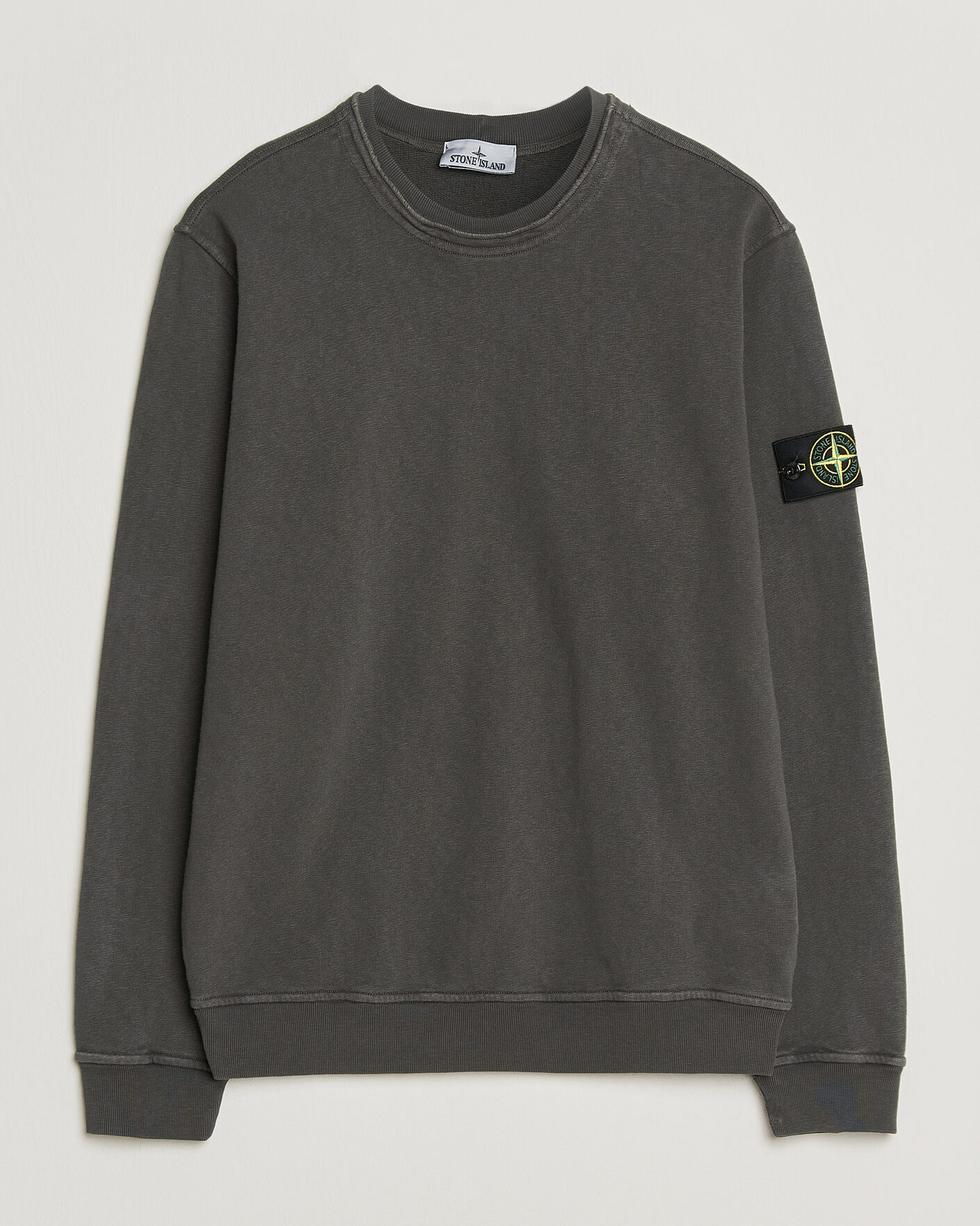 Homme | Pulls Et Tricots | Stone Island | Old Dyed Cotton Sweatshirt Charcoal