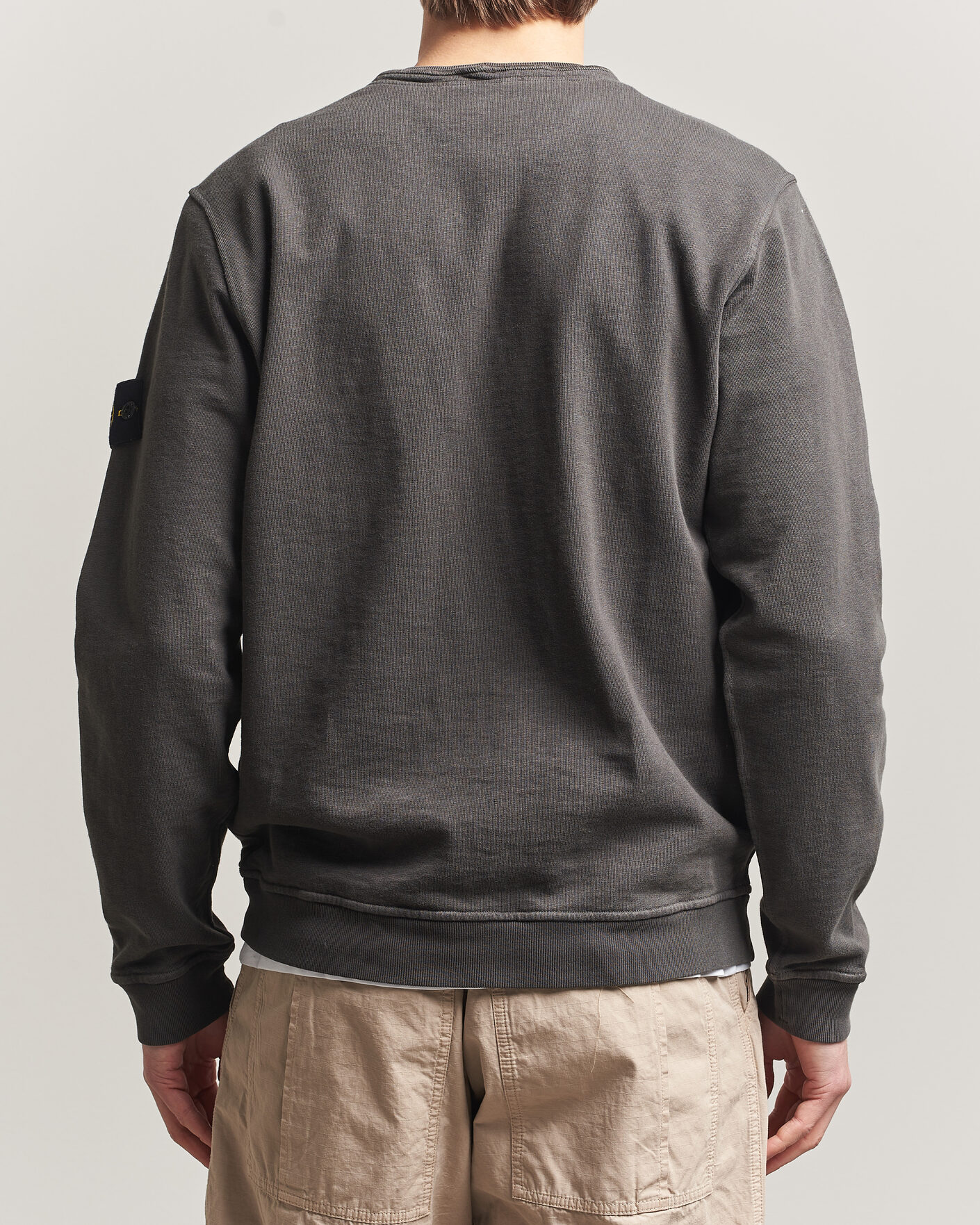 Homme | Pulls Et Tricots | Stone Island | Old Dyed Cotton Sweatshirt Charcoal