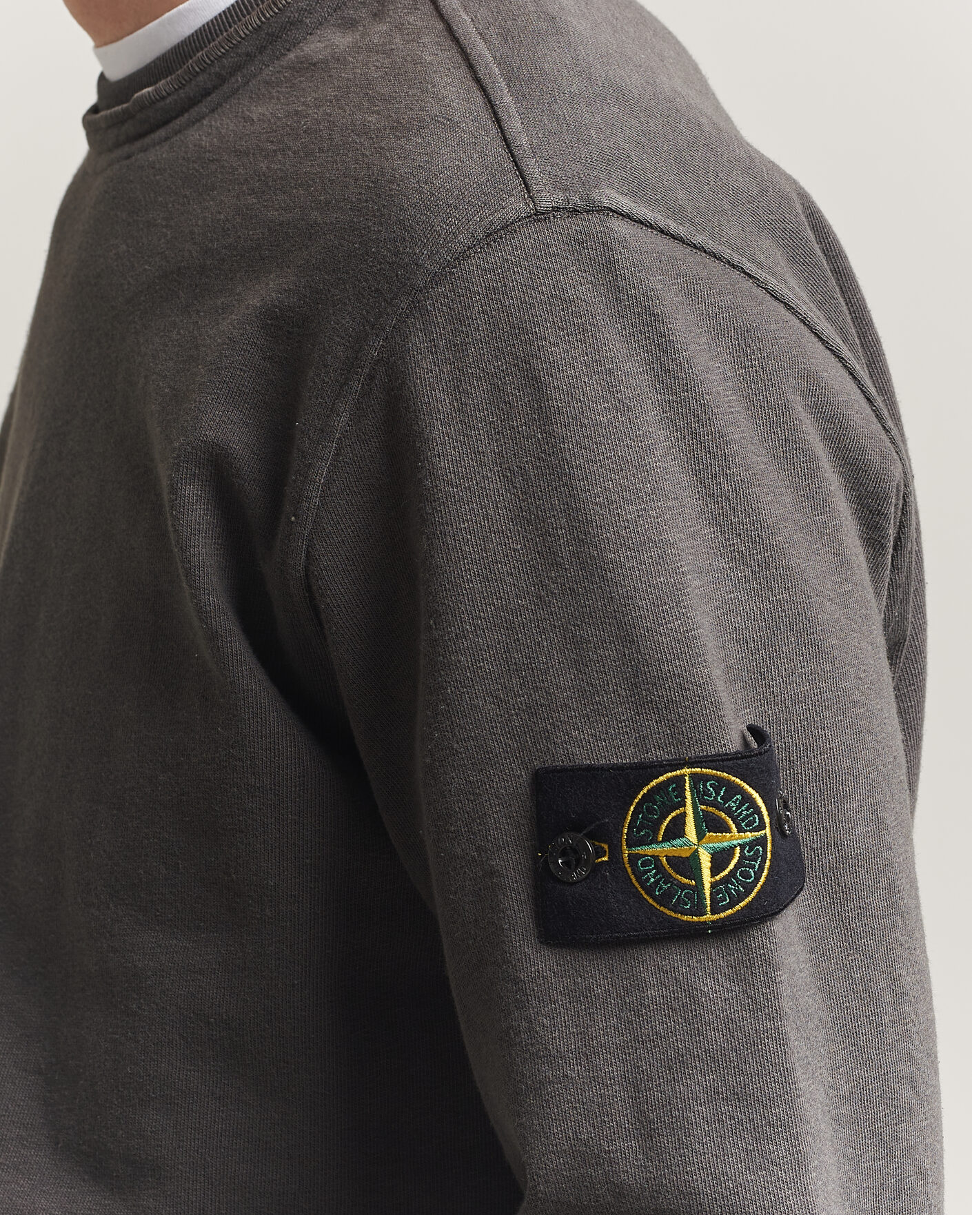 Homme | Pulls Et Tricots | Stone Island | Old Dyed Cotton Sweatshirt Charcoal