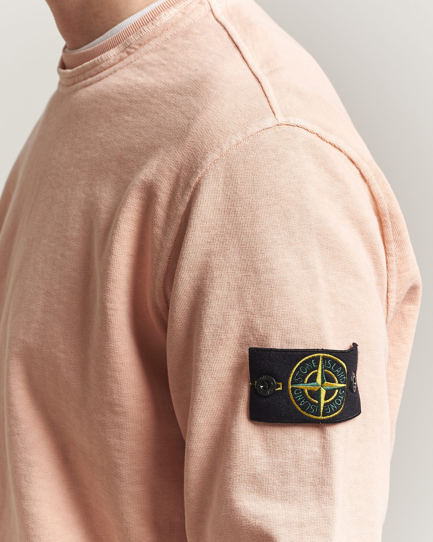 Homme | Pulls Et Tricots | Stone Island | Old Dyed Cotton Sweatshirt Plaster Pink