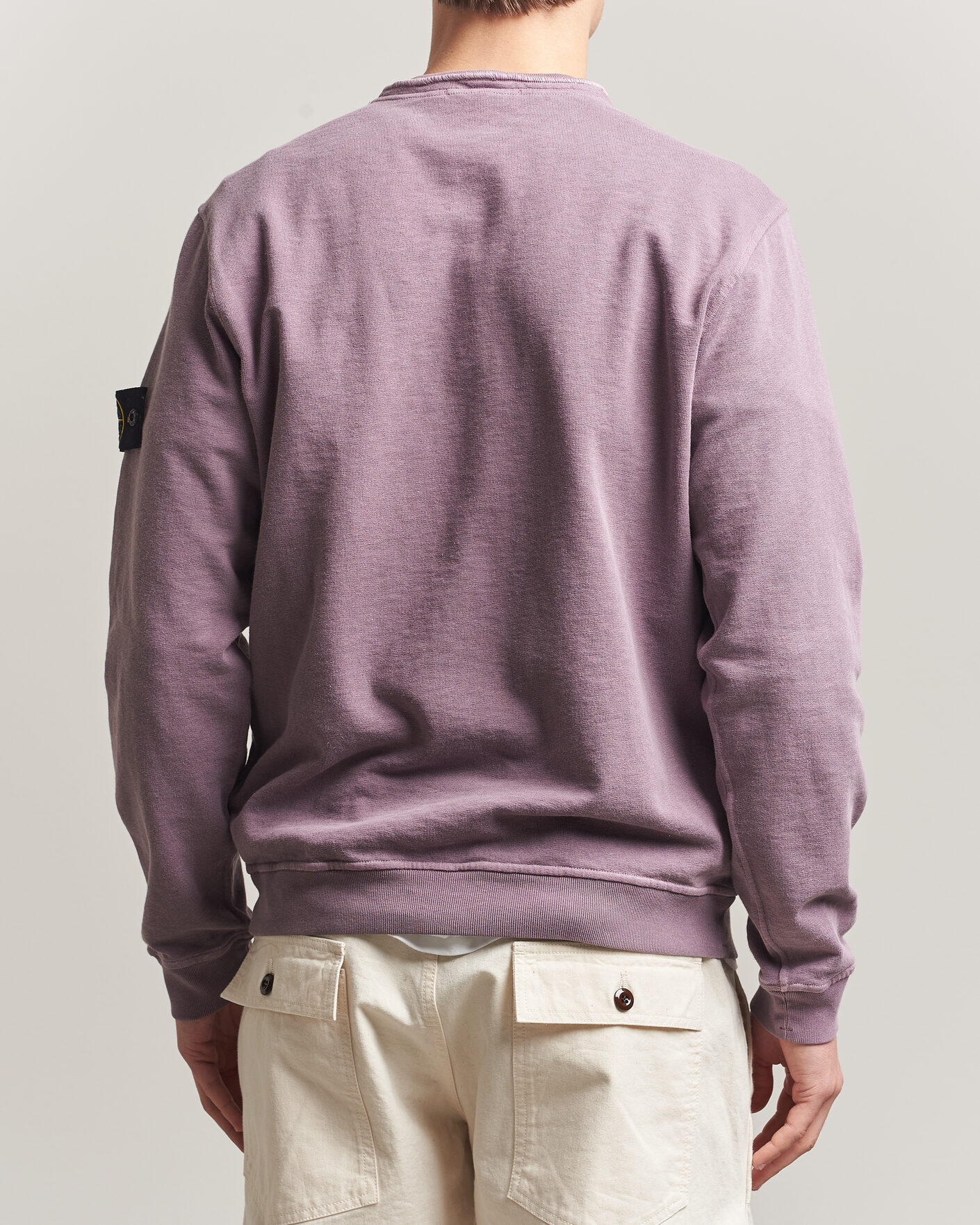 Homme | Pulls Et Tricots | Stone Island | Old Dyed Cotton Sweatshirt Purple Grey