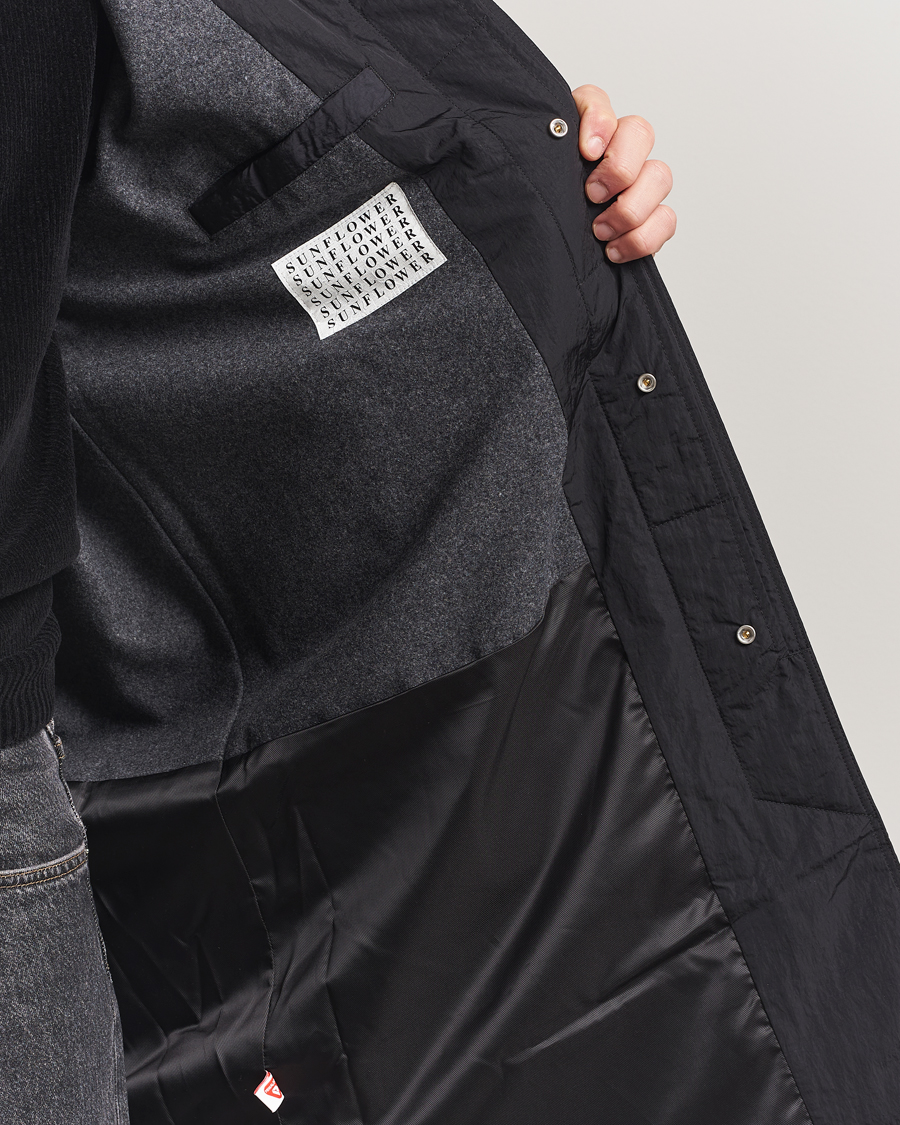 Homme | Manteaux Et Vestes | Sunflower | Relaxed Nylon Coat Black