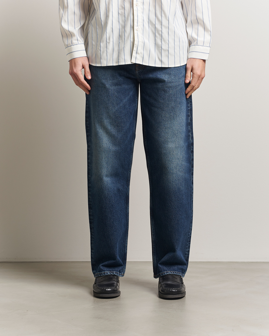 Homme | Jeans | Sunflower | Loose Jeans Dark Blue Worn