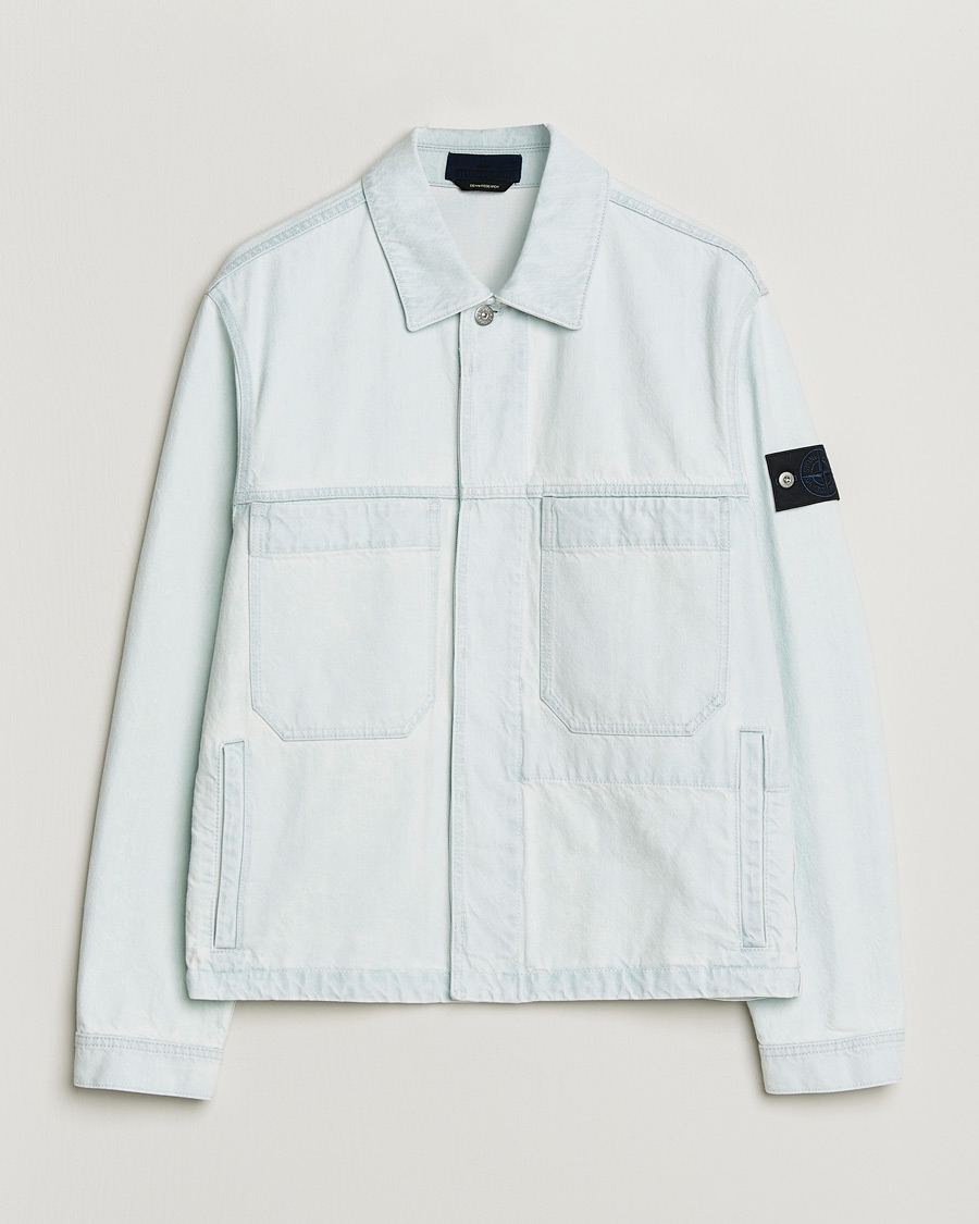 Homme | Manteaux Et Vestes | Stone Island | Denim Jacket Ultra Bleached