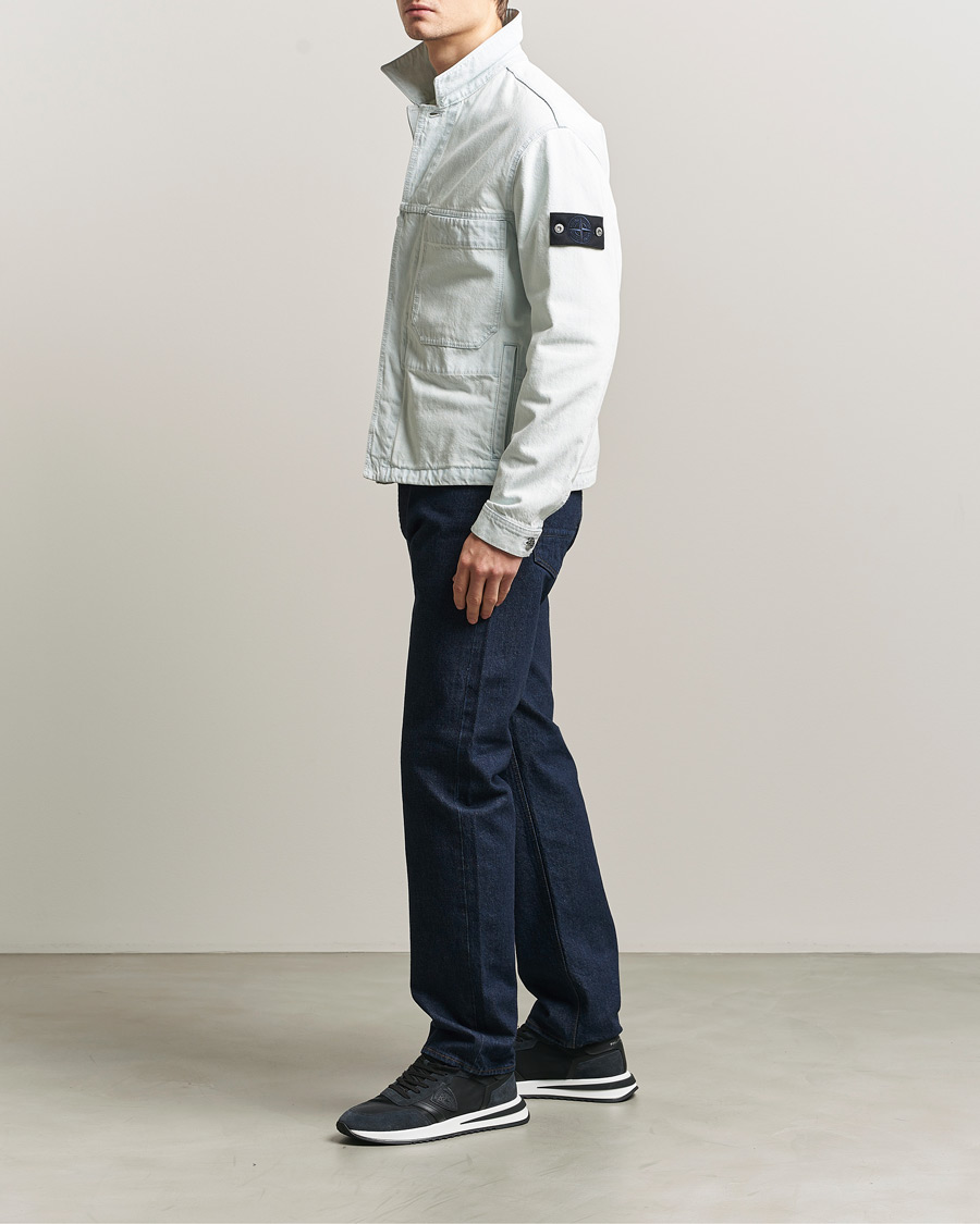 Homme | Manteaux Et Vestes | Stone Island | Denim Jacket Ultra Bleached