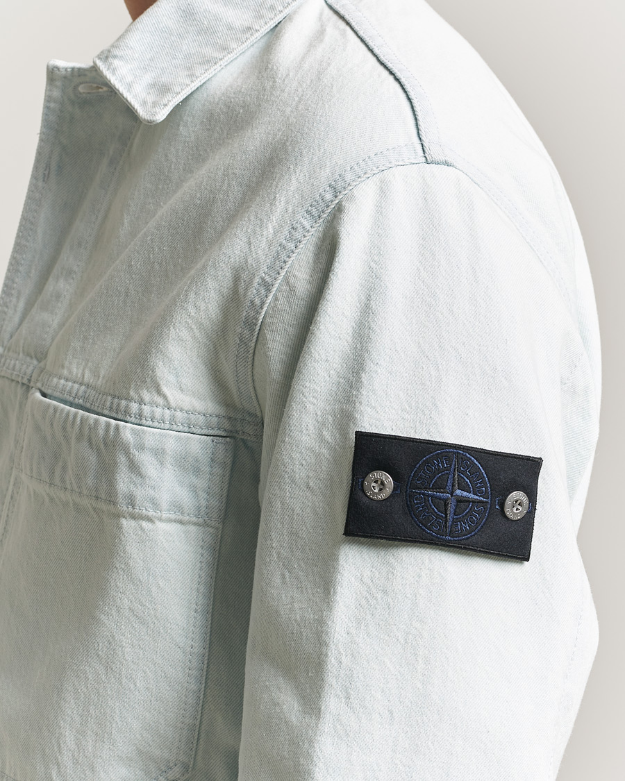 Homme | Manteaux Et Vestes | Stone Island | Denim Jacket Ultra Bleached