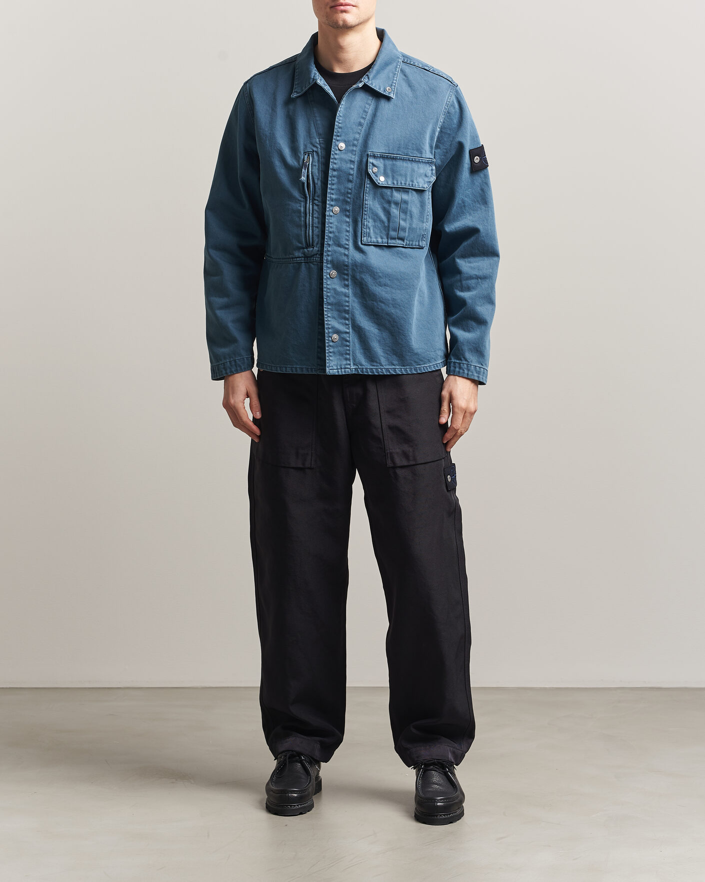 Homme | Chemises | Stone Island | Denim Overshirt Indigo