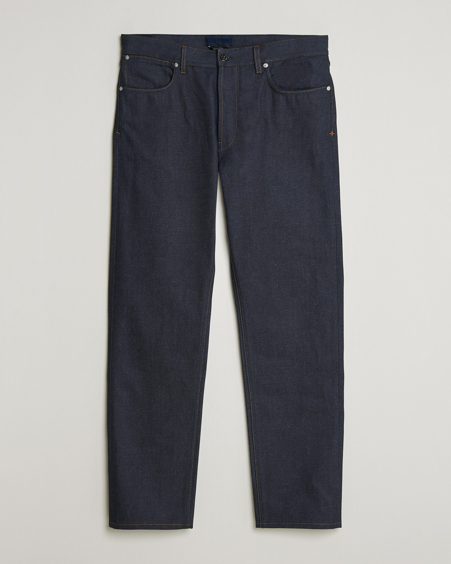 Homme | Jeans | Stone Island | Straight Fit Raw Denim Jeans Blue