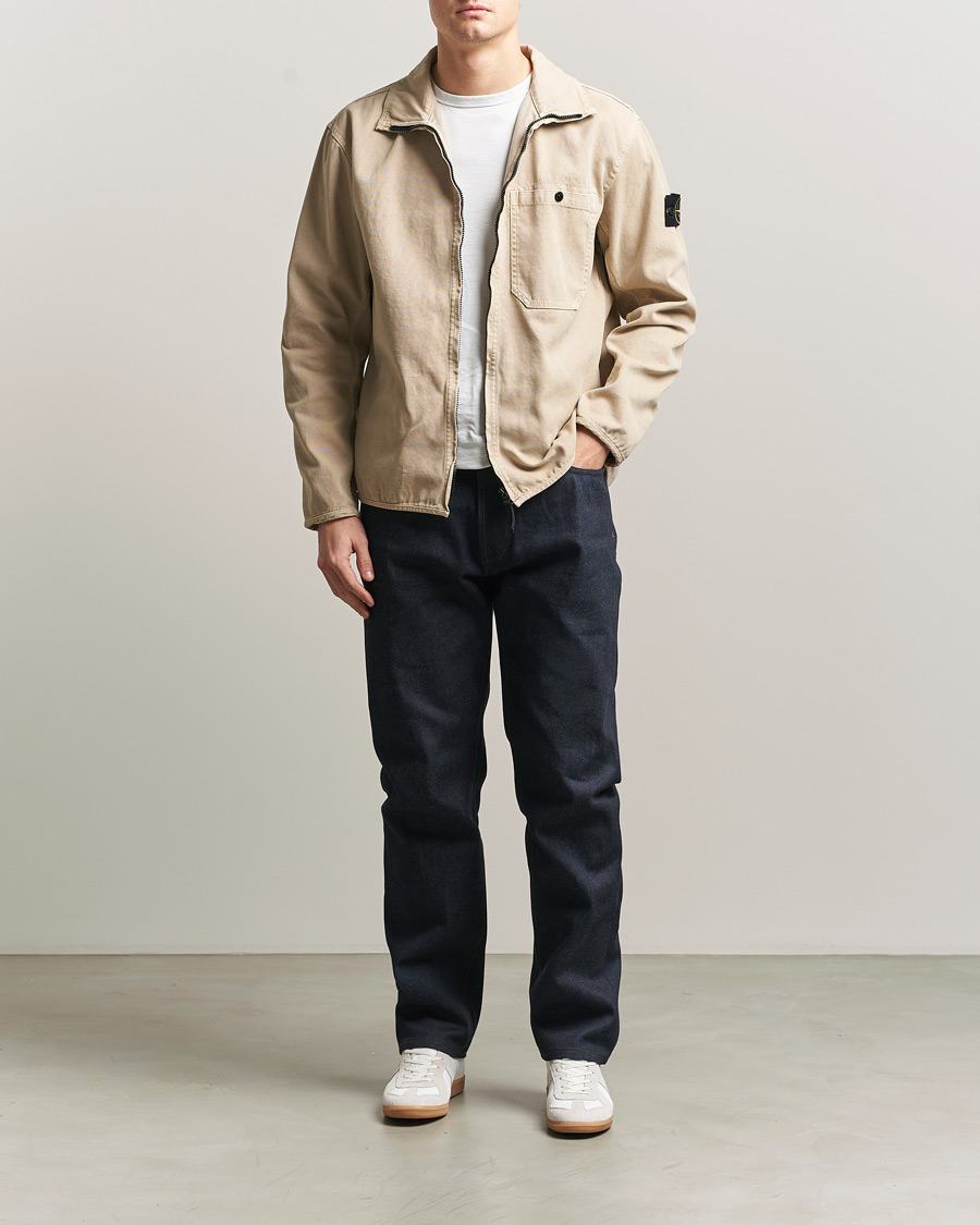 Homme | Jeans | Stone Island | Straight Fit Raw Denim Jeans Blue