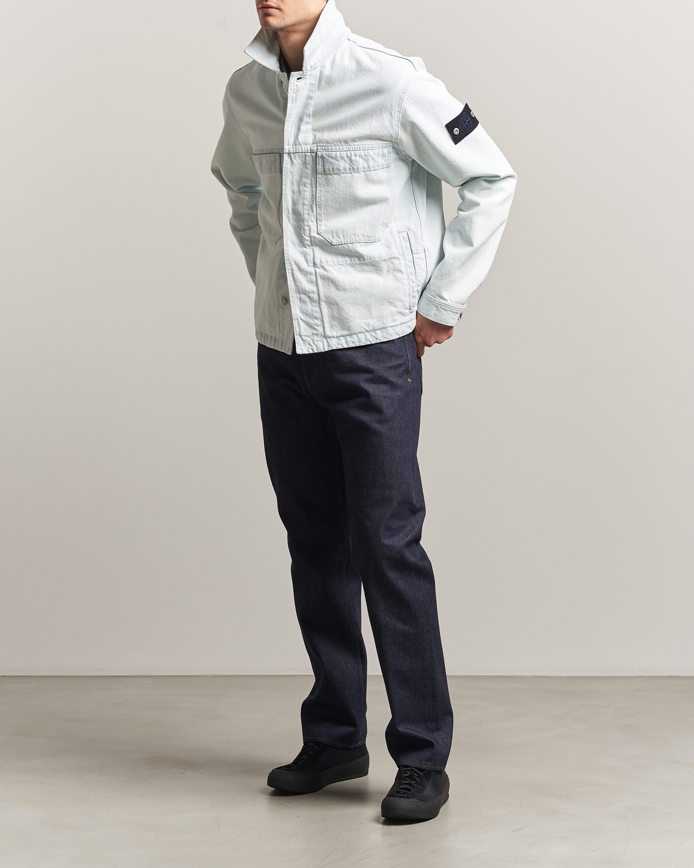Homme | Pantalons | Stone Island | Straight Fit Jeans Blue Raw