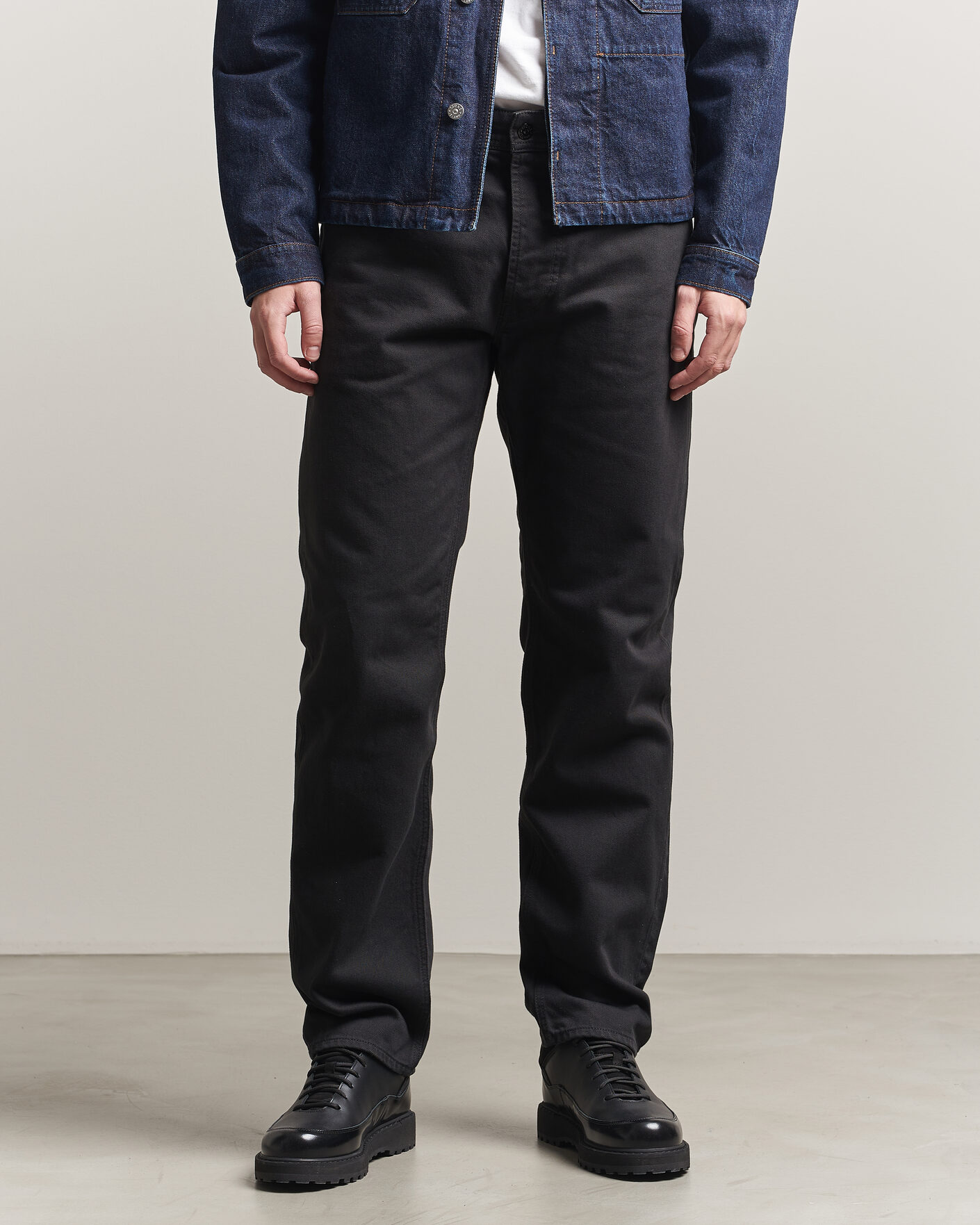 Homme | Jeans | Stone Island | Straight Fit Denim Jeans Black