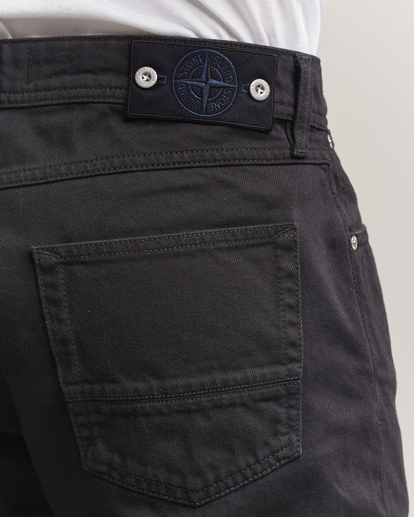 Homme | Pantalons | Stone Island | Straight Fit Denim Jeans Black