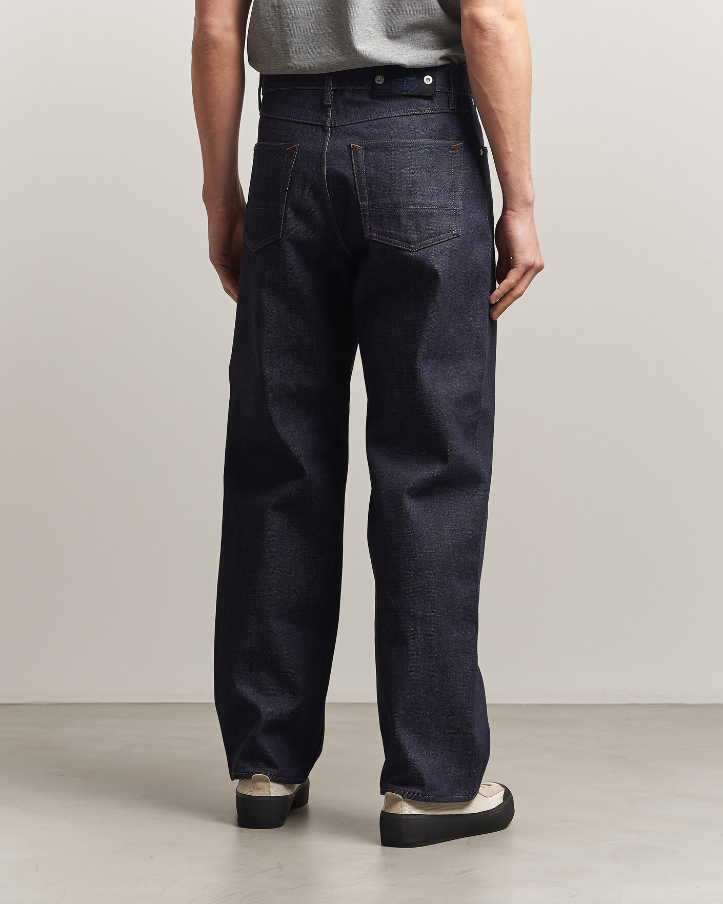 Homme | Jeans | Stone Island | Loose Fit Denim Jeans Blue Raw