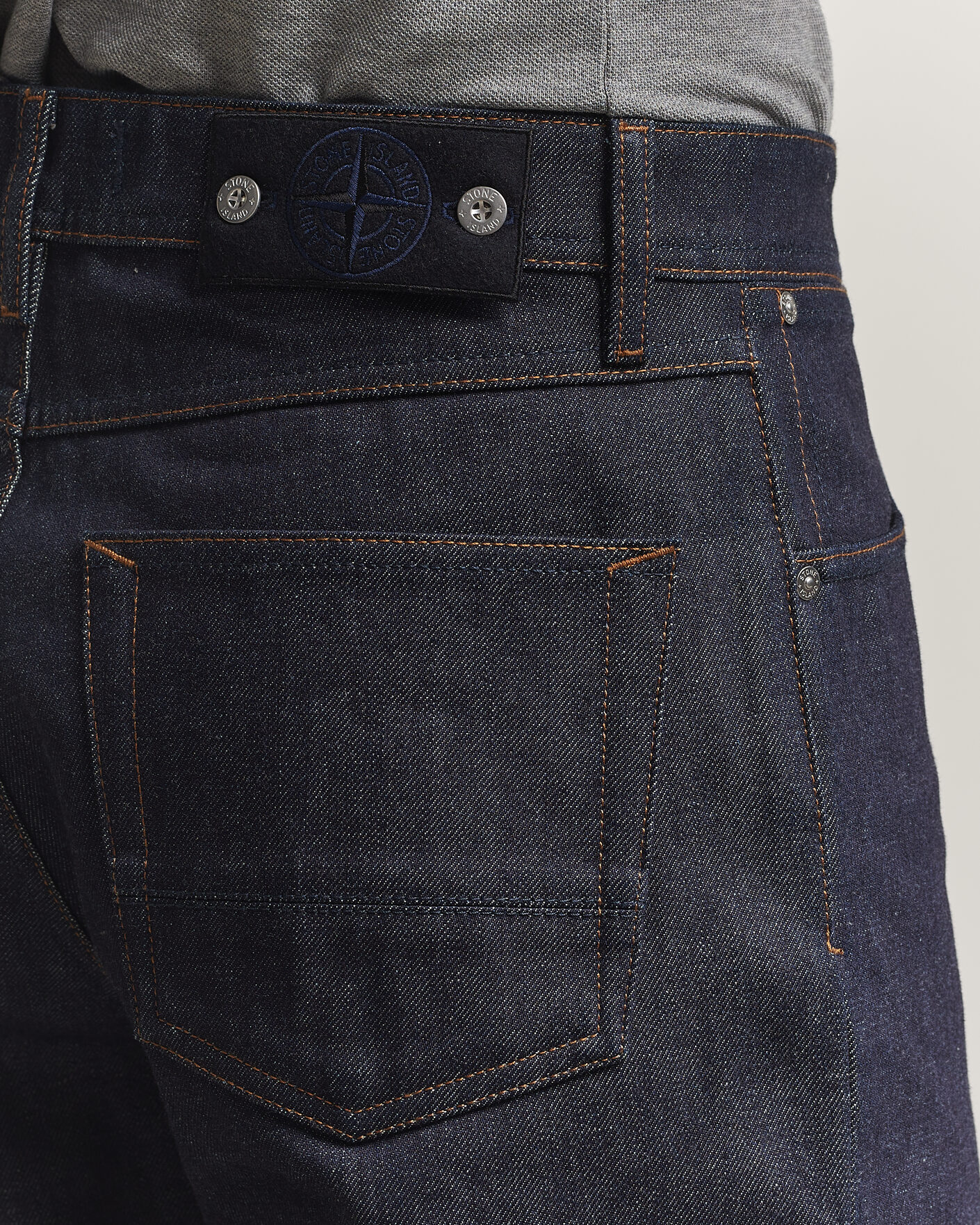 Homme | Chemises | Stone Island | Loose Fit Denim Jeans Blue Raw