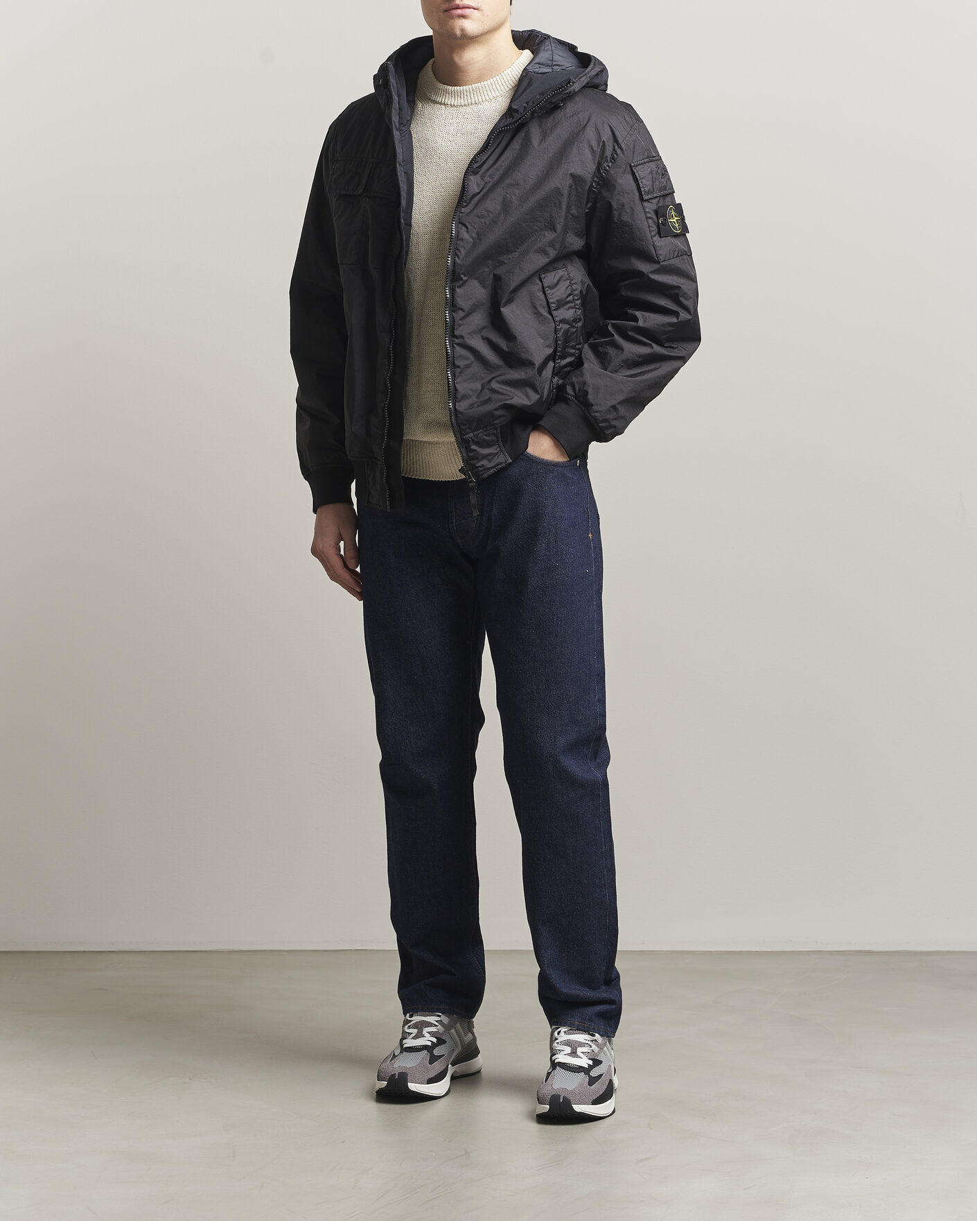 Homme | Jeans | Stone Island | Straight Fit Denim Jeans Blue Rinse