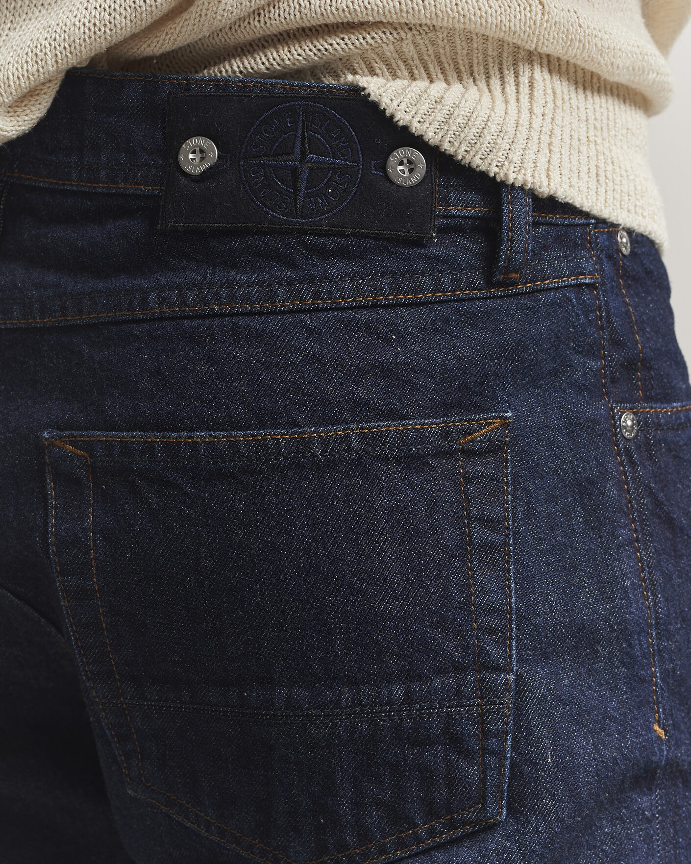 Homme | Jeans | Stone Island | Straight Fit Denim Jeans Blue Rinse