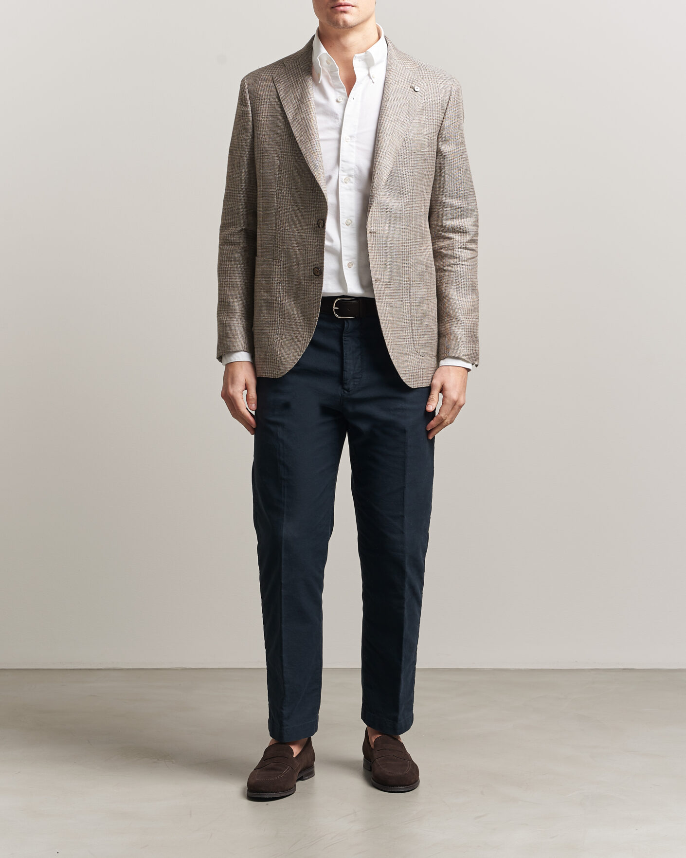 Homme | Chemises | Finamore Napoli | Gaeta Oxford Button Down Shirt White