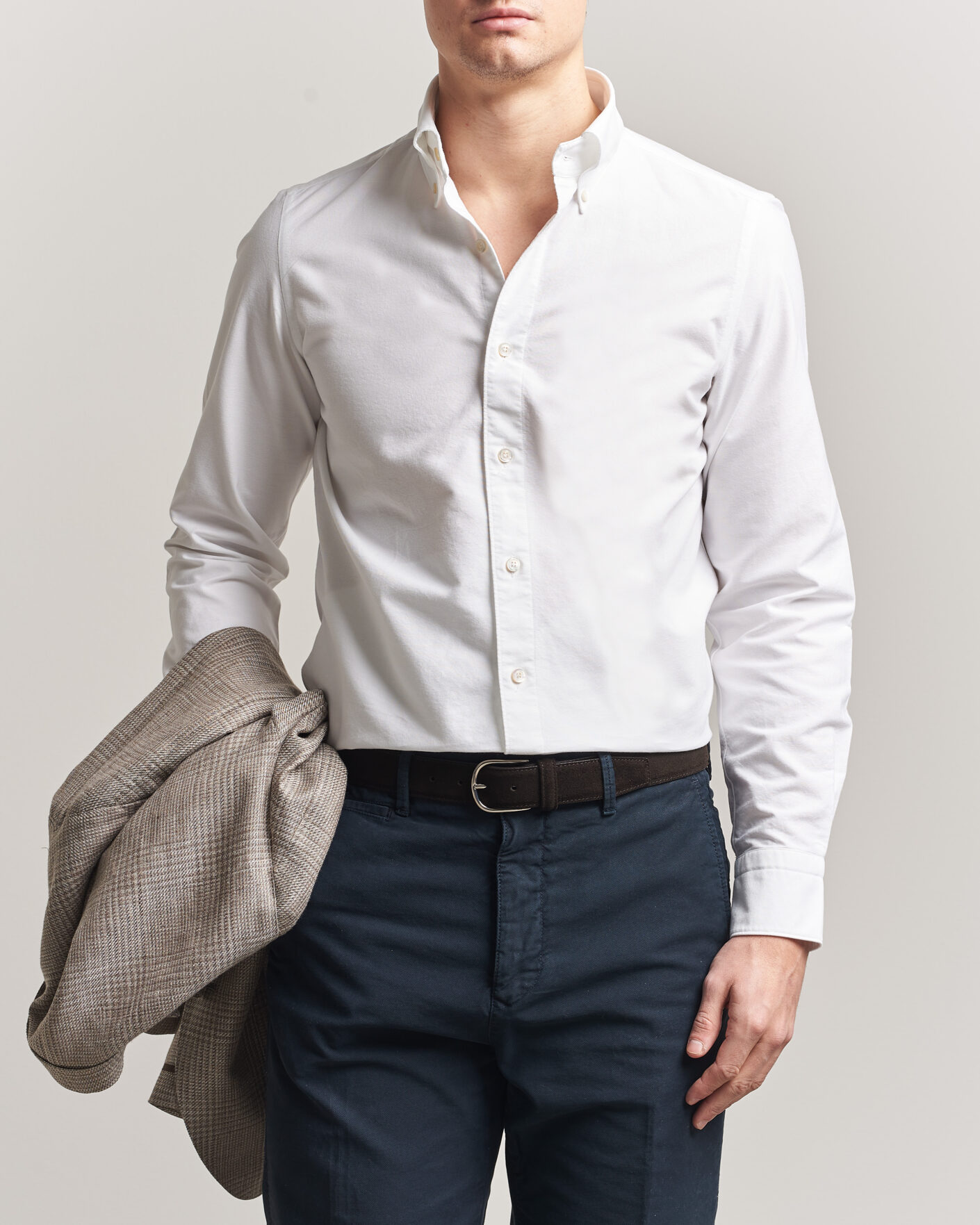 Homme | Chemises | Finamore Napoli | Gaeta Oxford Button Down Shirt White