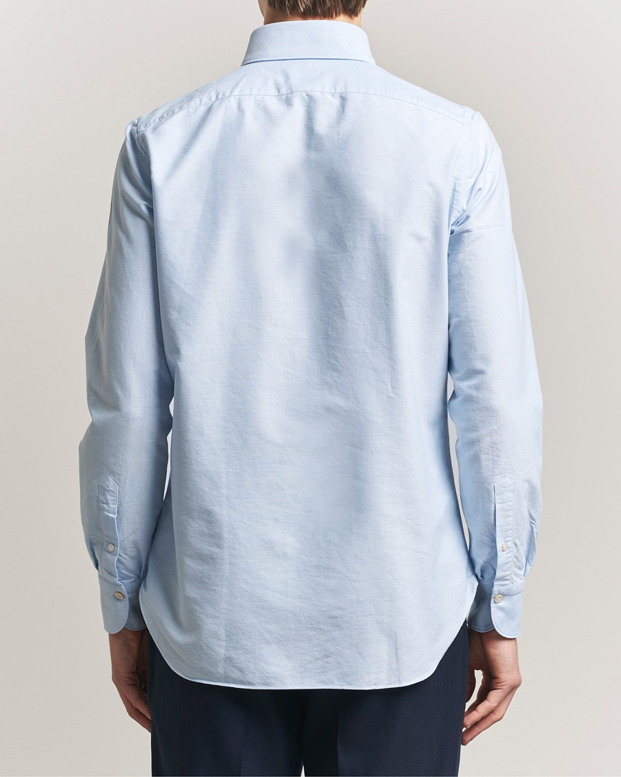 Homme | Chemises | Finamore Napoli | Gaeta Oxford Button Down Shirt Light Blue