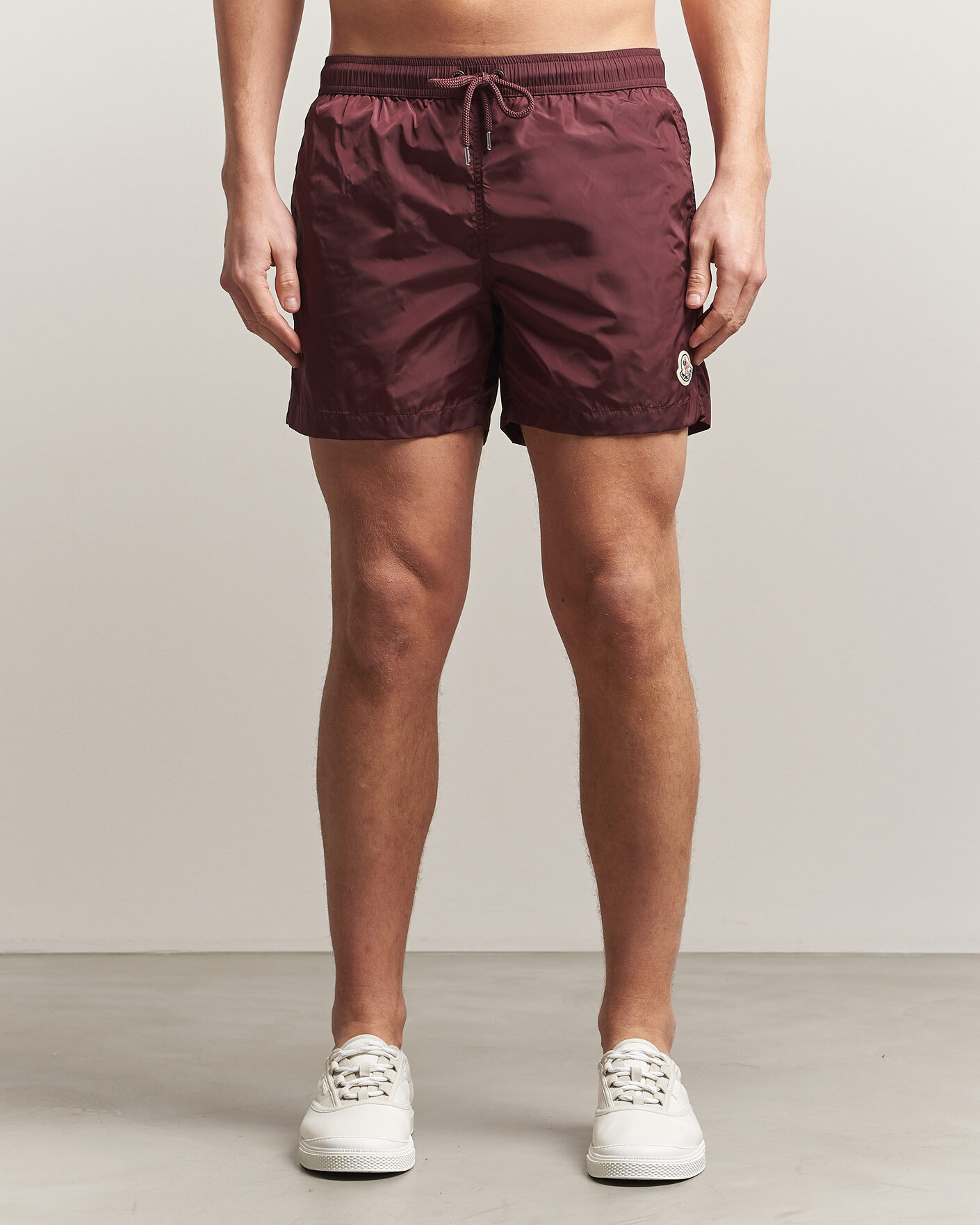 Homme | Maillots De Bain | Moncler | Nylon Swim Shorts Burgundy