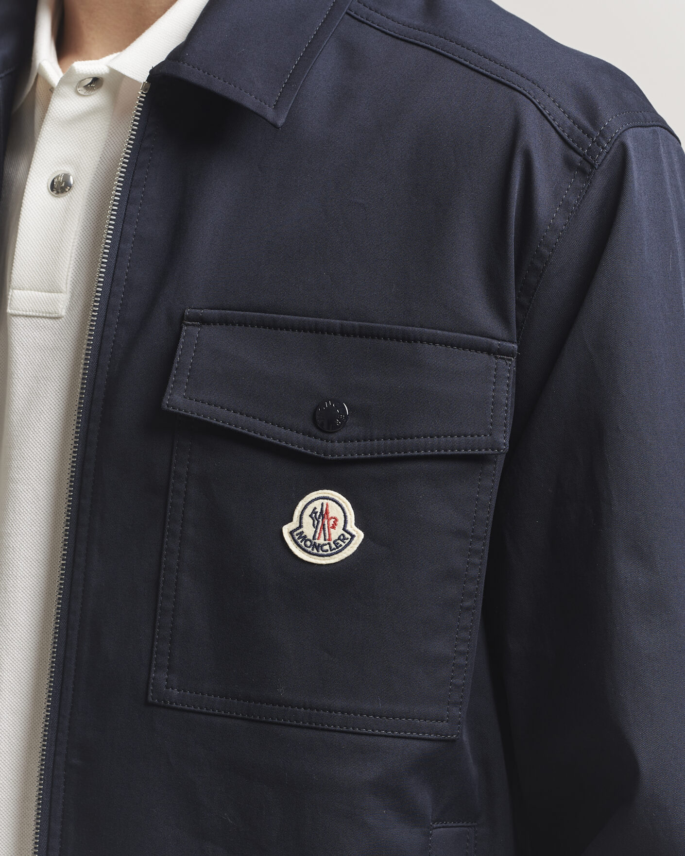 Homme | Chemises | Moncler | Zip Overshirt Navy