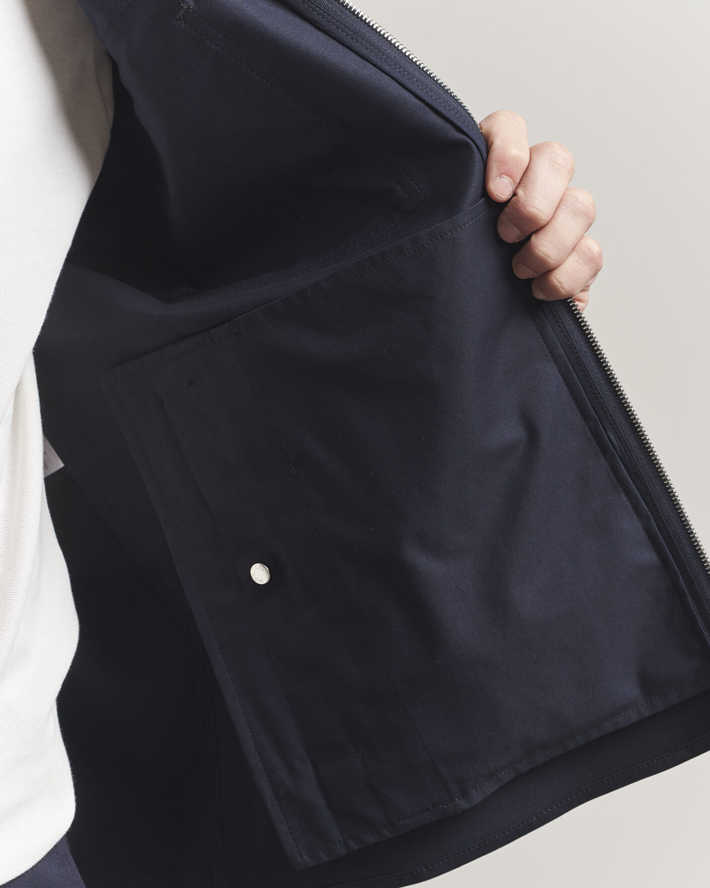 Homme | Chemises | Moncler | Zip Overshirt Navy