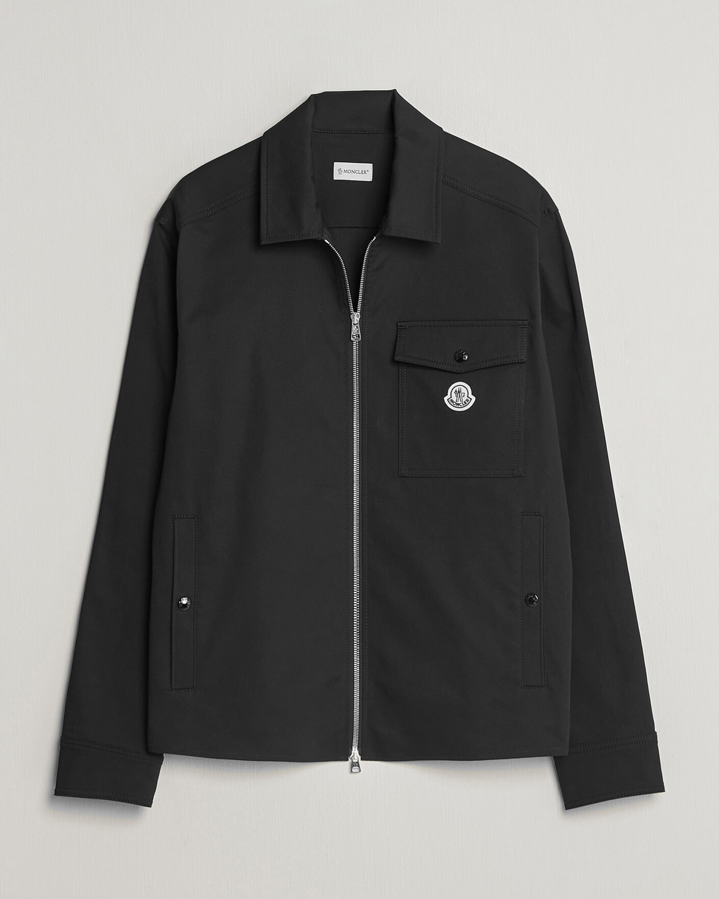 Homme | Chemises | Moncler | Zip Overshirt Black