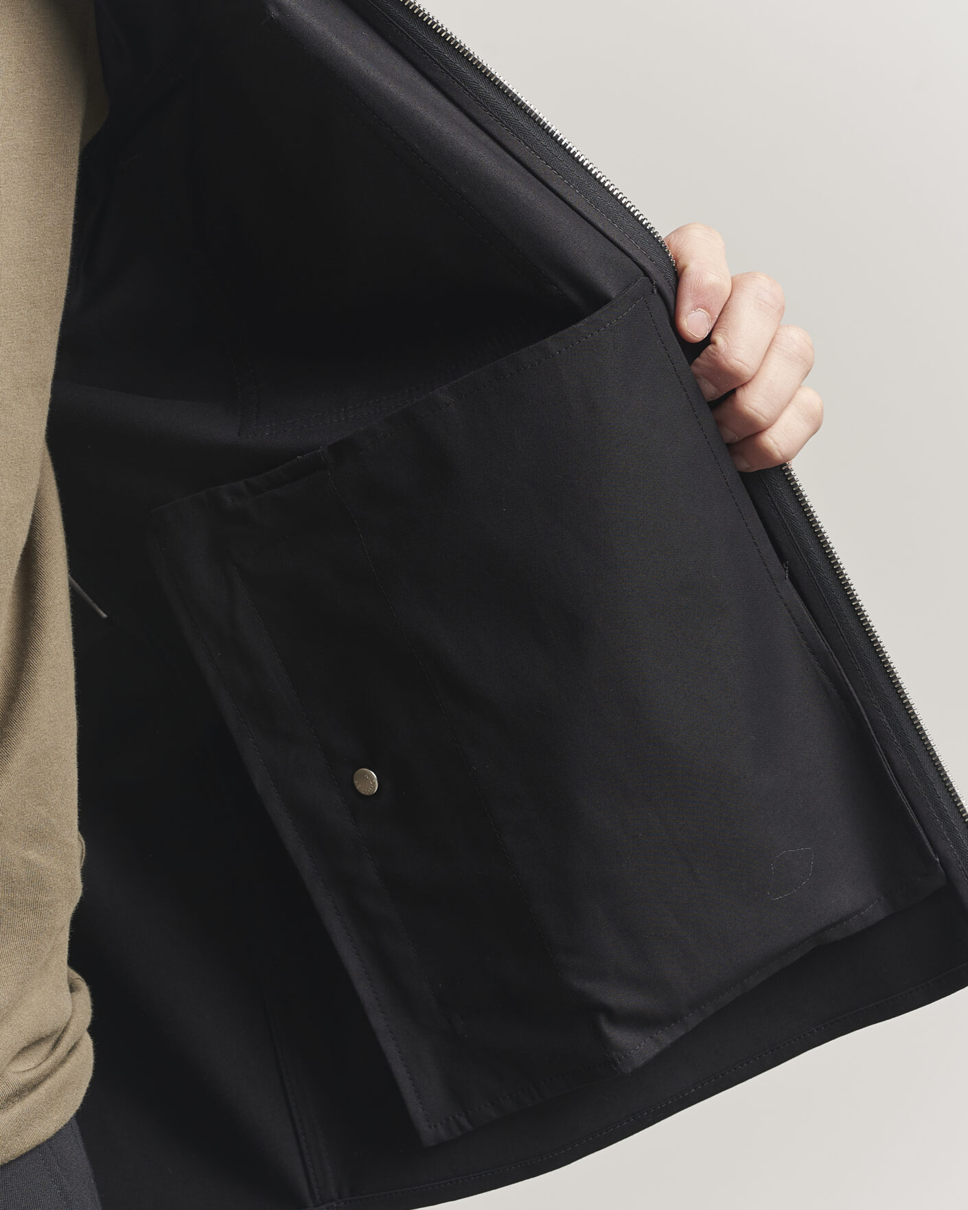 Homme | Chemises | Moncler | Zip Overshirt Black