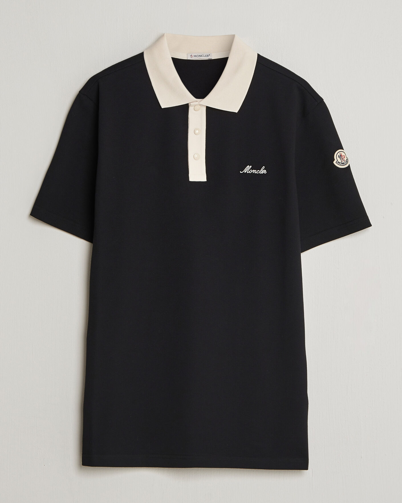 Homme | Polos | Moncler | Signature Logo Polo Black
