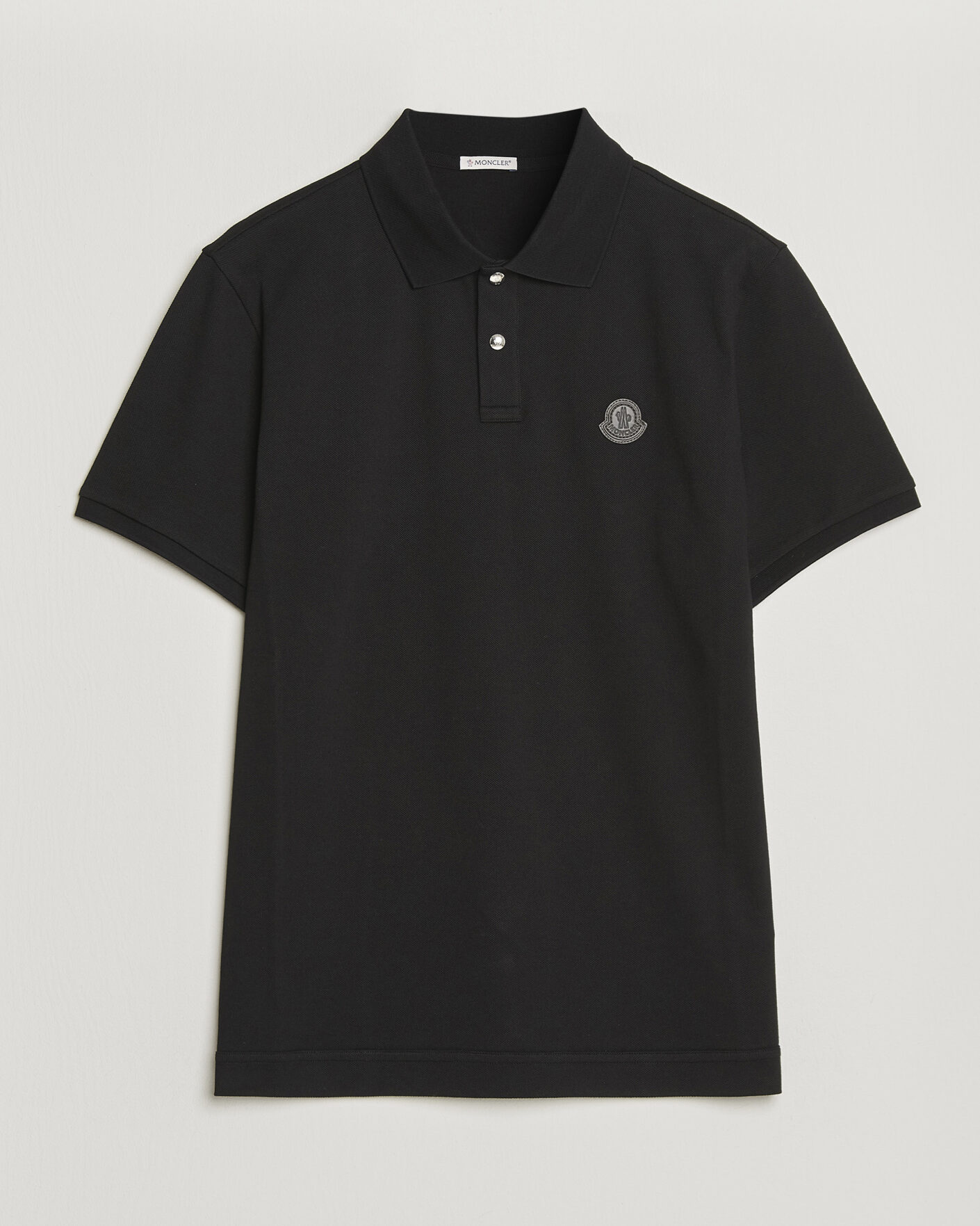 Homme | Polos | Moncler | Luxury Logo Polo Black