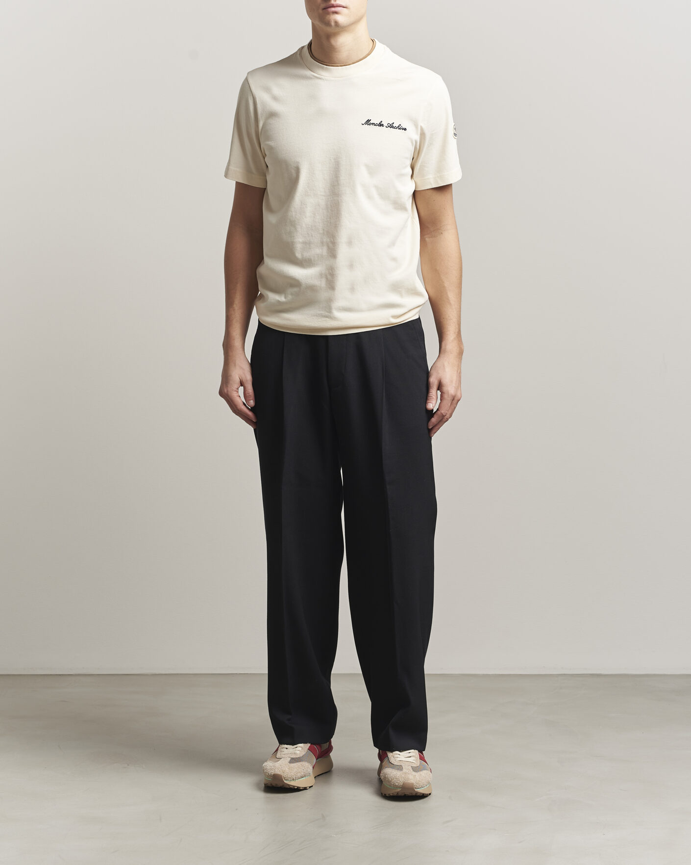 Homme | T-shirts | Moncler | Signature Logo T-Shirt Off White