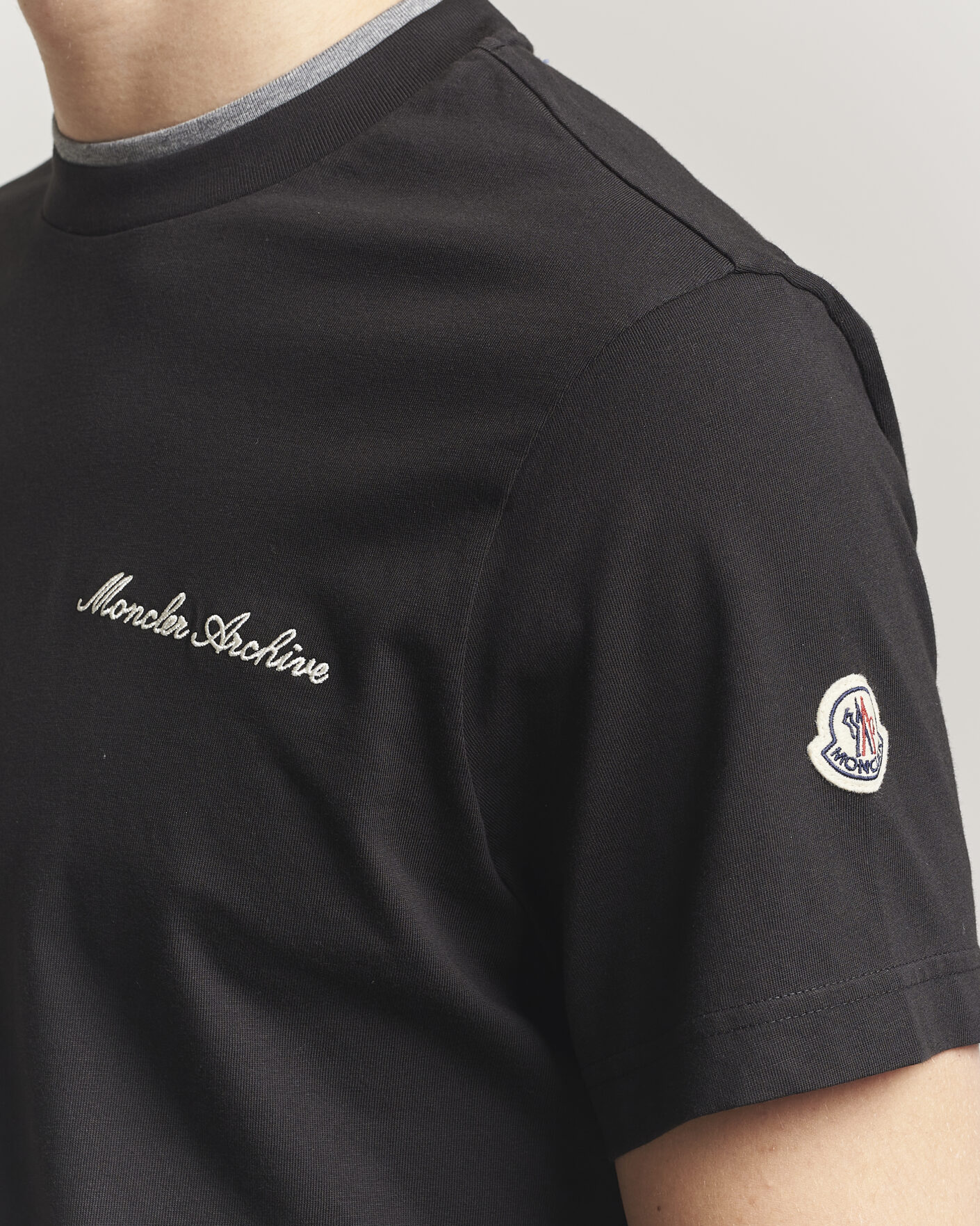 Homme | T-shirts | Moncler | Signature Logo T-Shirt Black