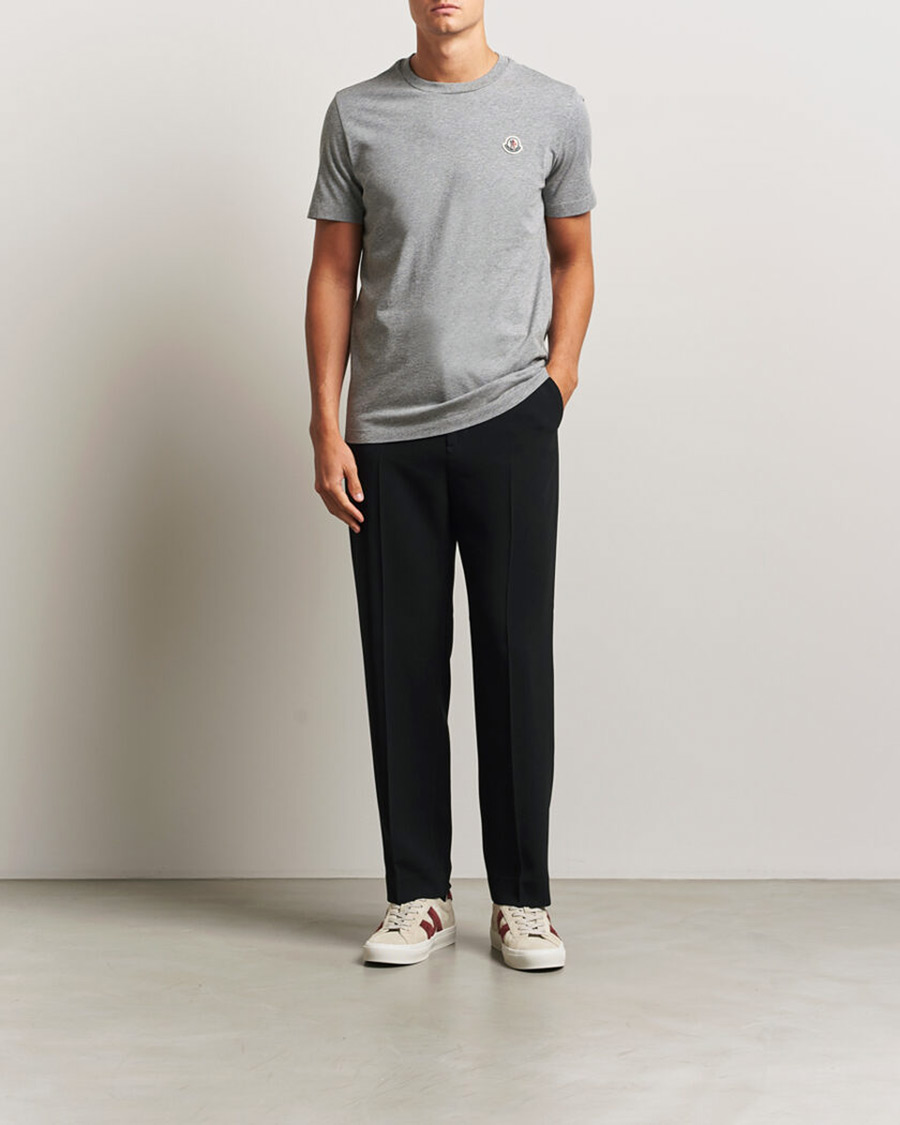 Homme | T-shirts | Moncler | 3-Pack Logo T-Shirts Black/White/Grey