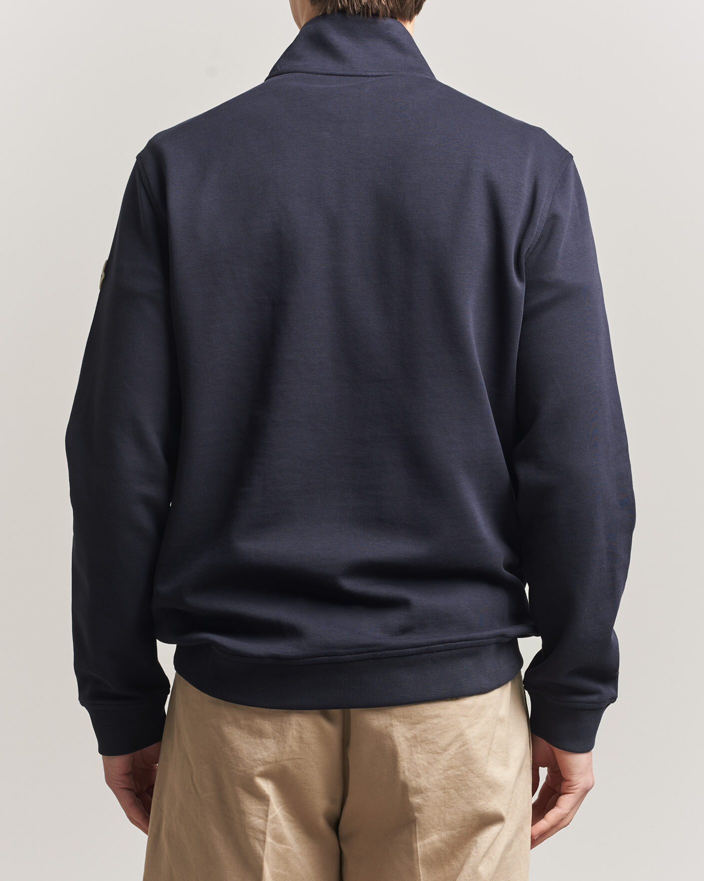 Homme | Pulls Et Tricots | Moncler | Signature Logo Half Zip Navy