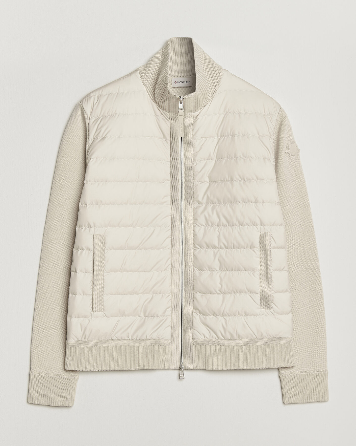 Homme | Manteaux Et Vestes | Moncler | Luxury Hybrid Zip Cardigan Off White