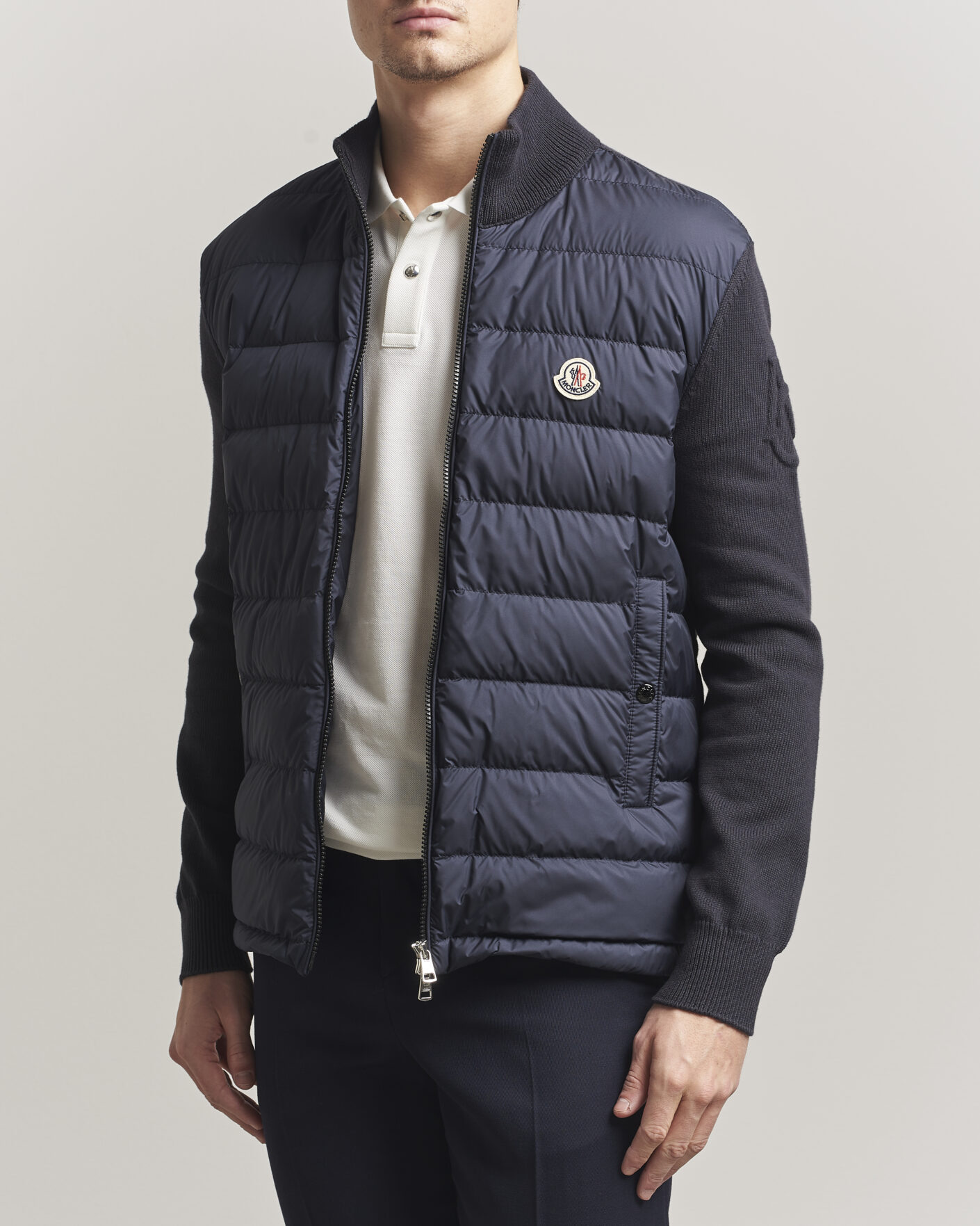 Homme | Manteaux Et Vestes | Moncler | Hybrid Zip Cardigan Navy