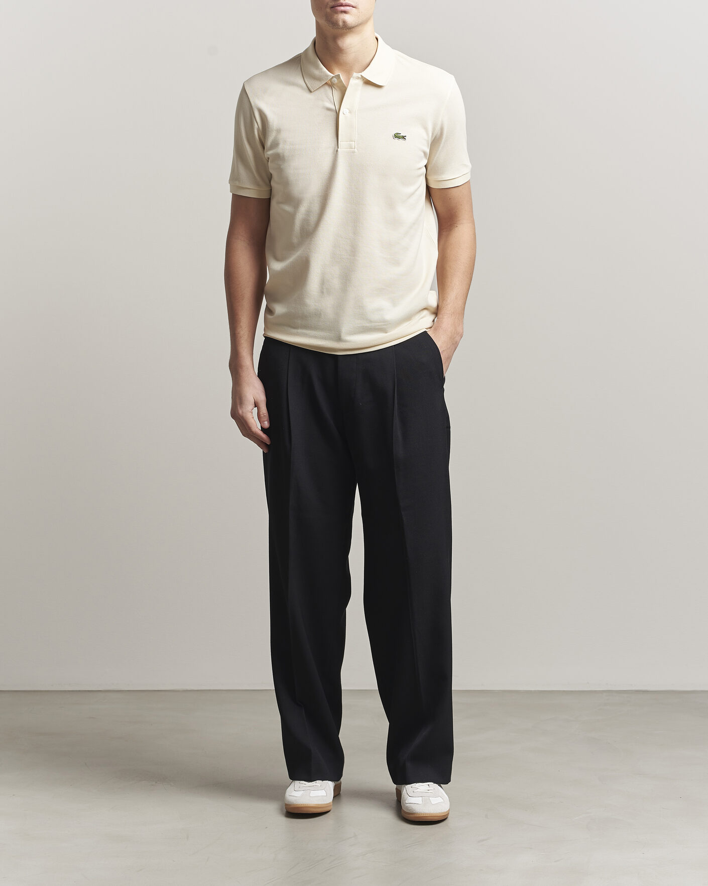 Homme | Polos | Lacoste | Slim Fit Polo Piké Naturel Clair