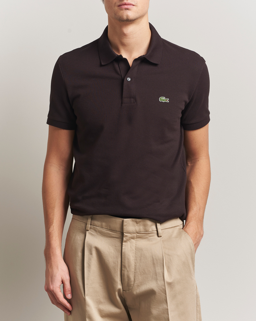 Homme | Polos | Lacoste | Slim Fit Polo Piké Buffle Brown