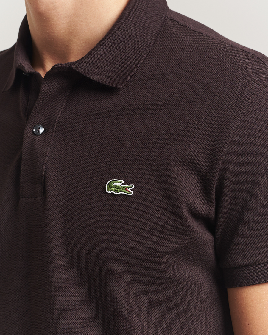 Homme | Polos | Lacoste | Slim Fit Polo Piké Buffle Brown