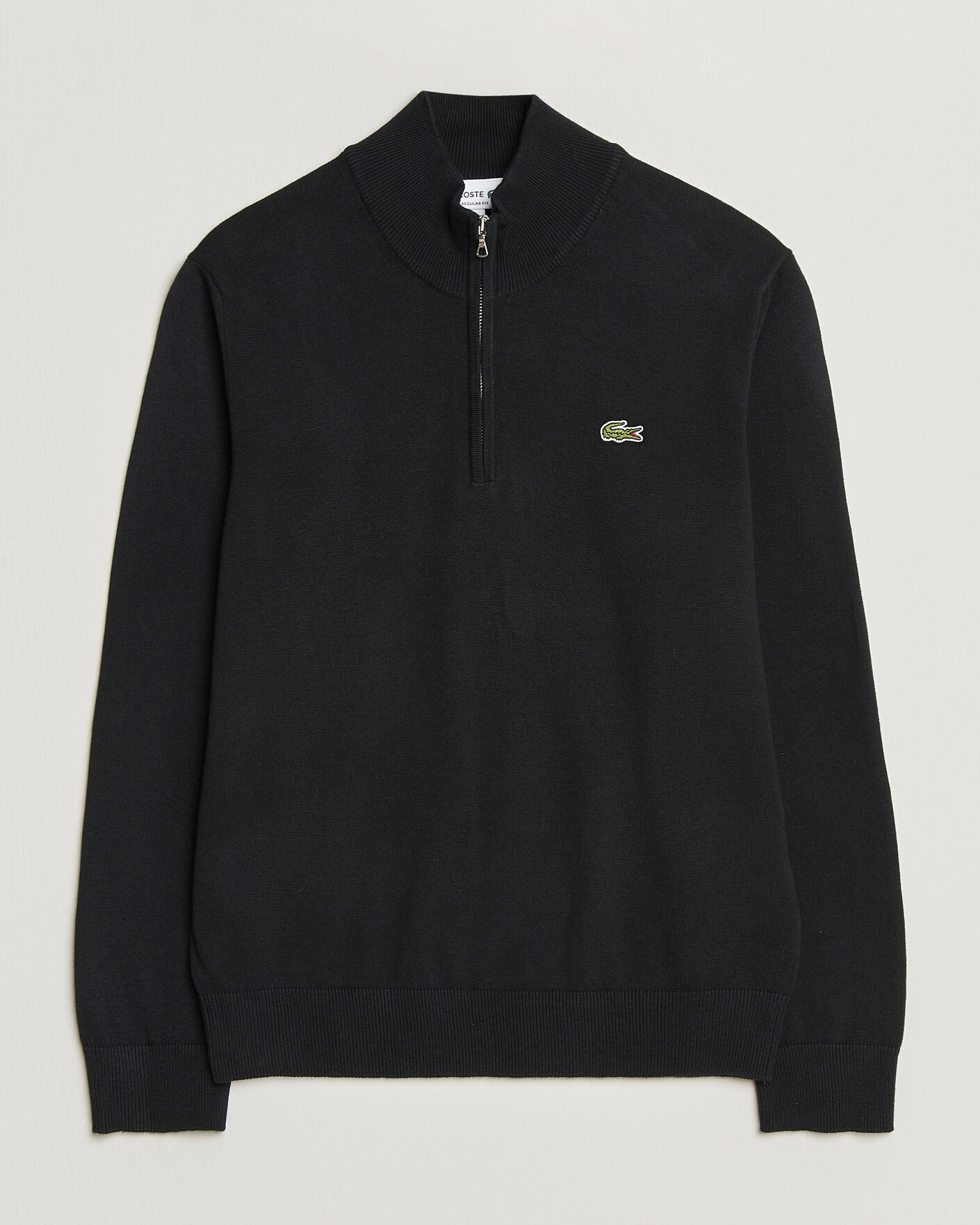 Homme | Pulls Et Tricots | Lacoste | Cotton Knitted Half Zip Black
