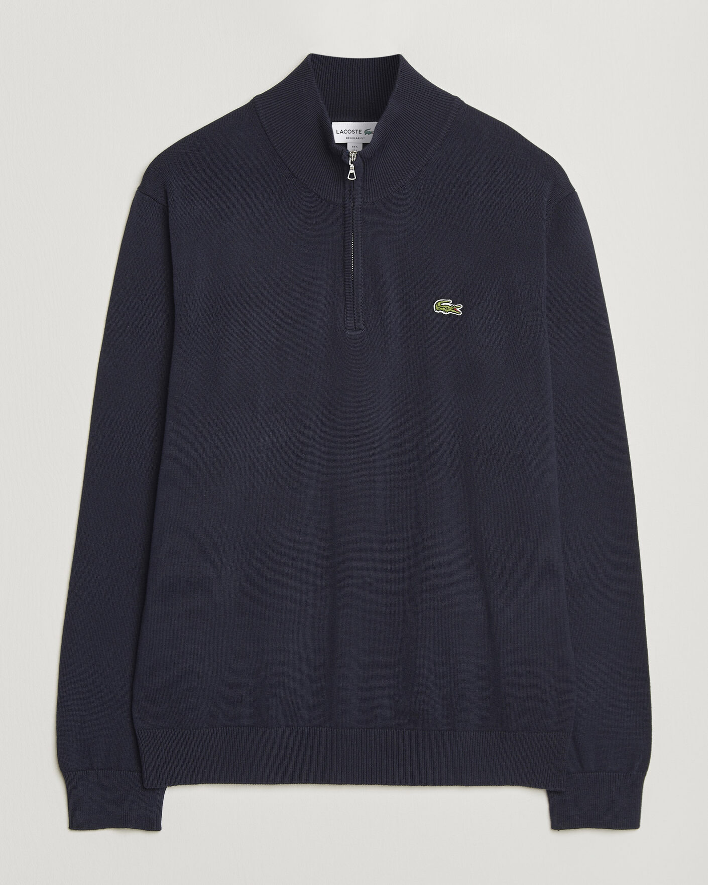 Homme | Pulls Et Tricots | Lacoste | Cotton Knitted Half Zip Navy Blue