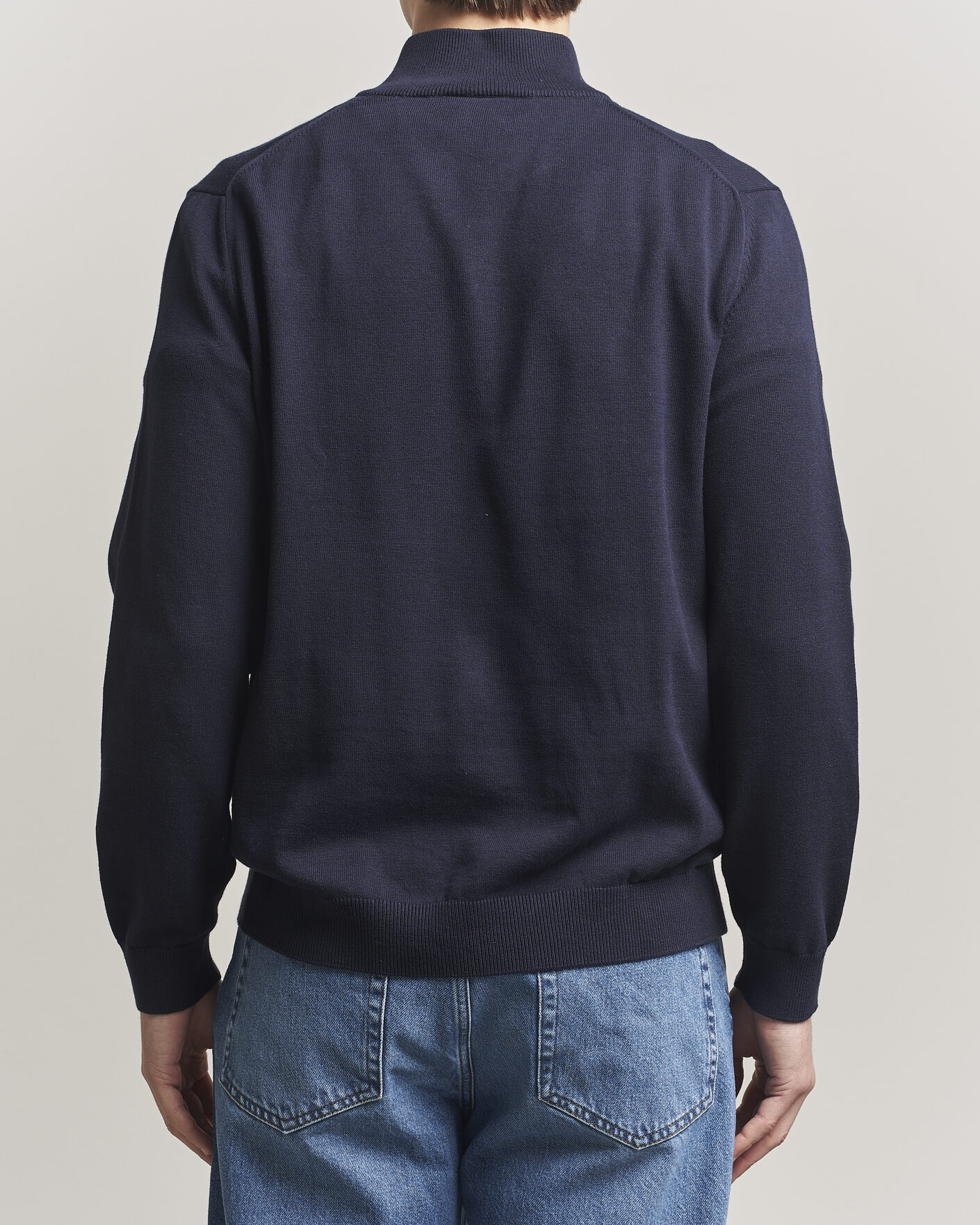 Homme | Pulls Et Tricots | Lacoste | Cotton Knitted Half Zip Navy Blue