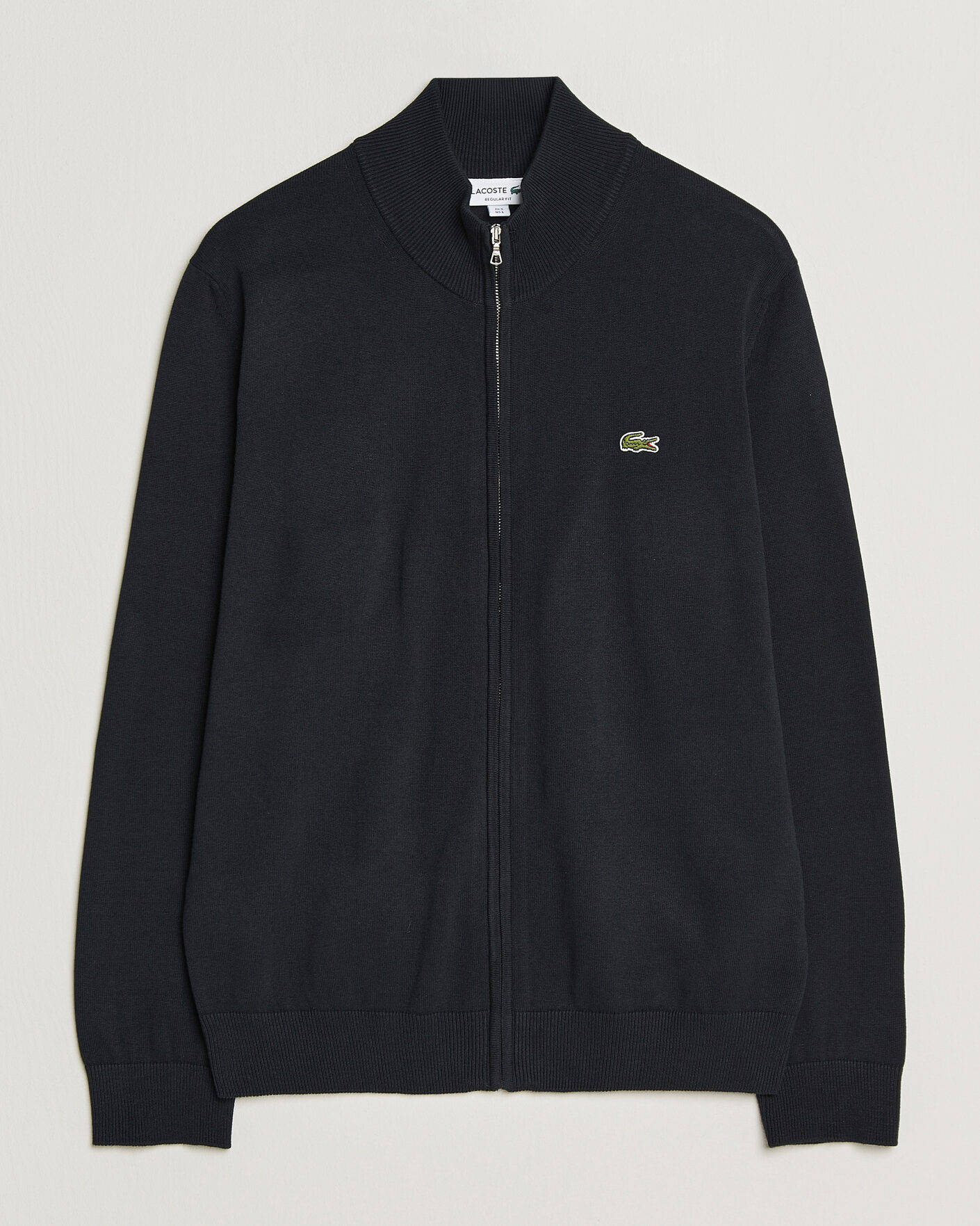 Homme | Pulls Et Tricots | Lacoste | Cotton Knitted Full Zip Black