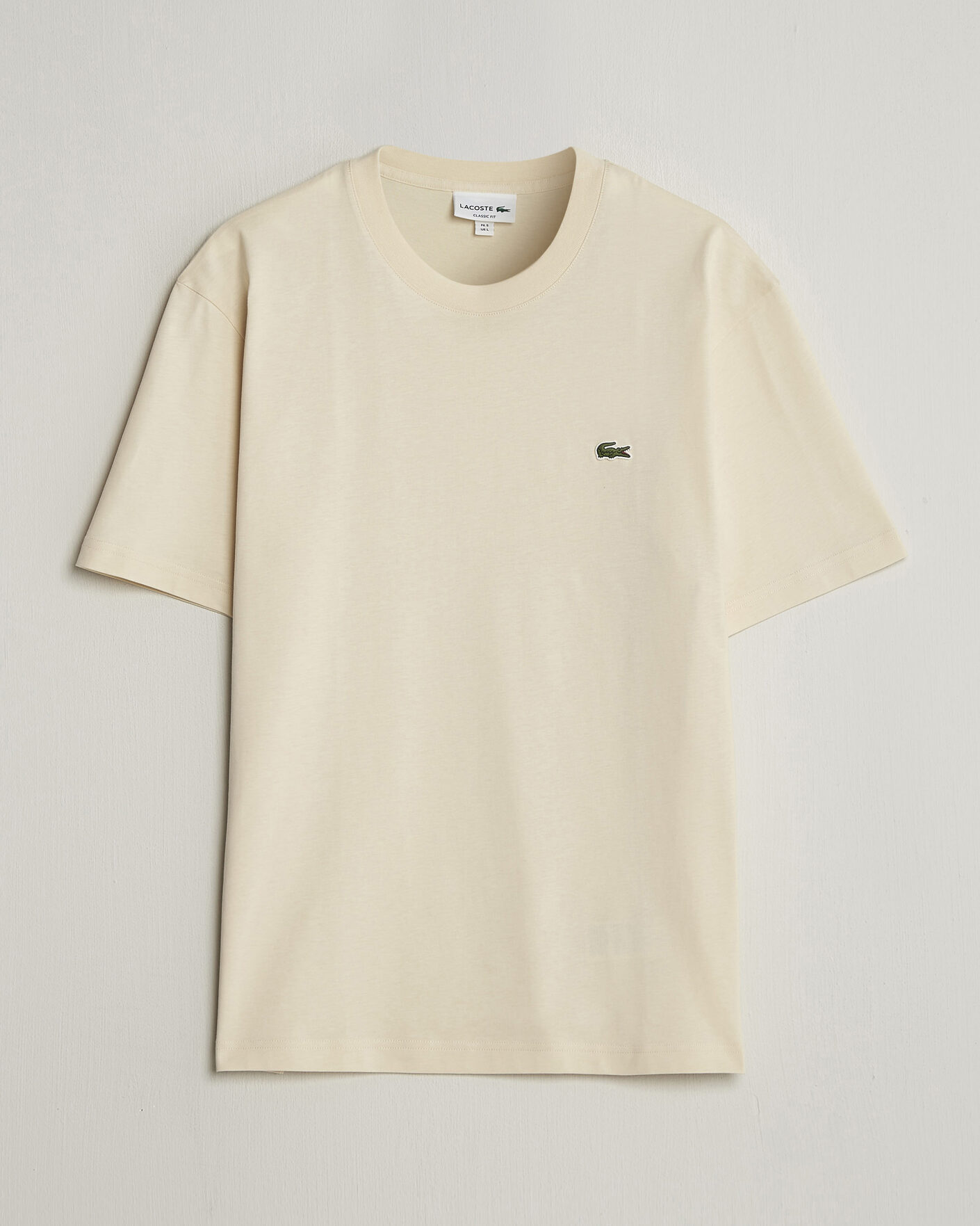 Homme | T-shirts | Lacoste | Crew Neck T-Shirt Naturel Clair