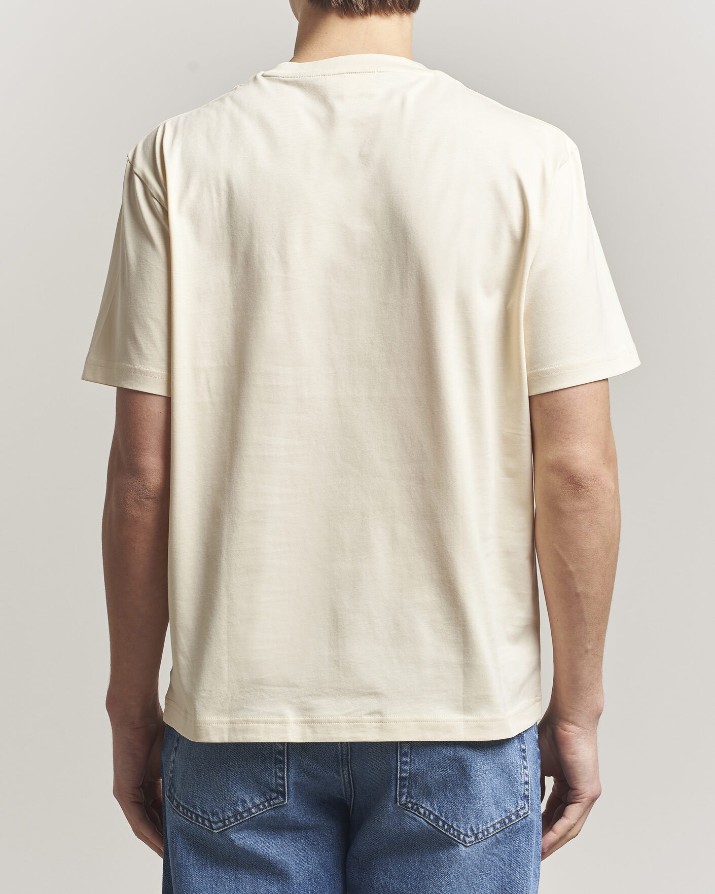 Homme | T-shirts | Lacoste | Crew Neck T-Shirt Naturel Clair