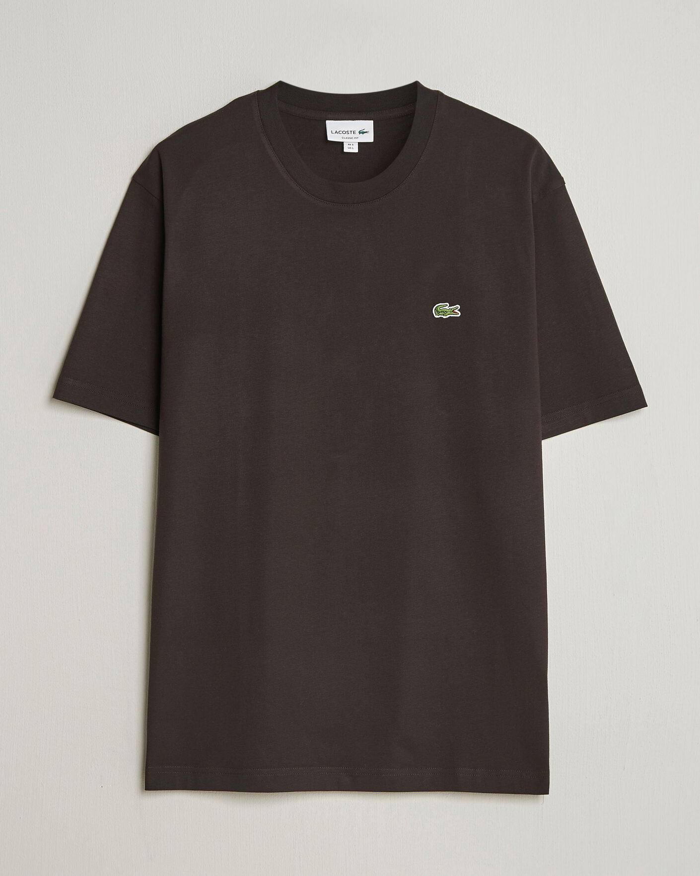 Homme | T-shirts | Lacoste | Crew Neck T-Shirt Buffle Brown